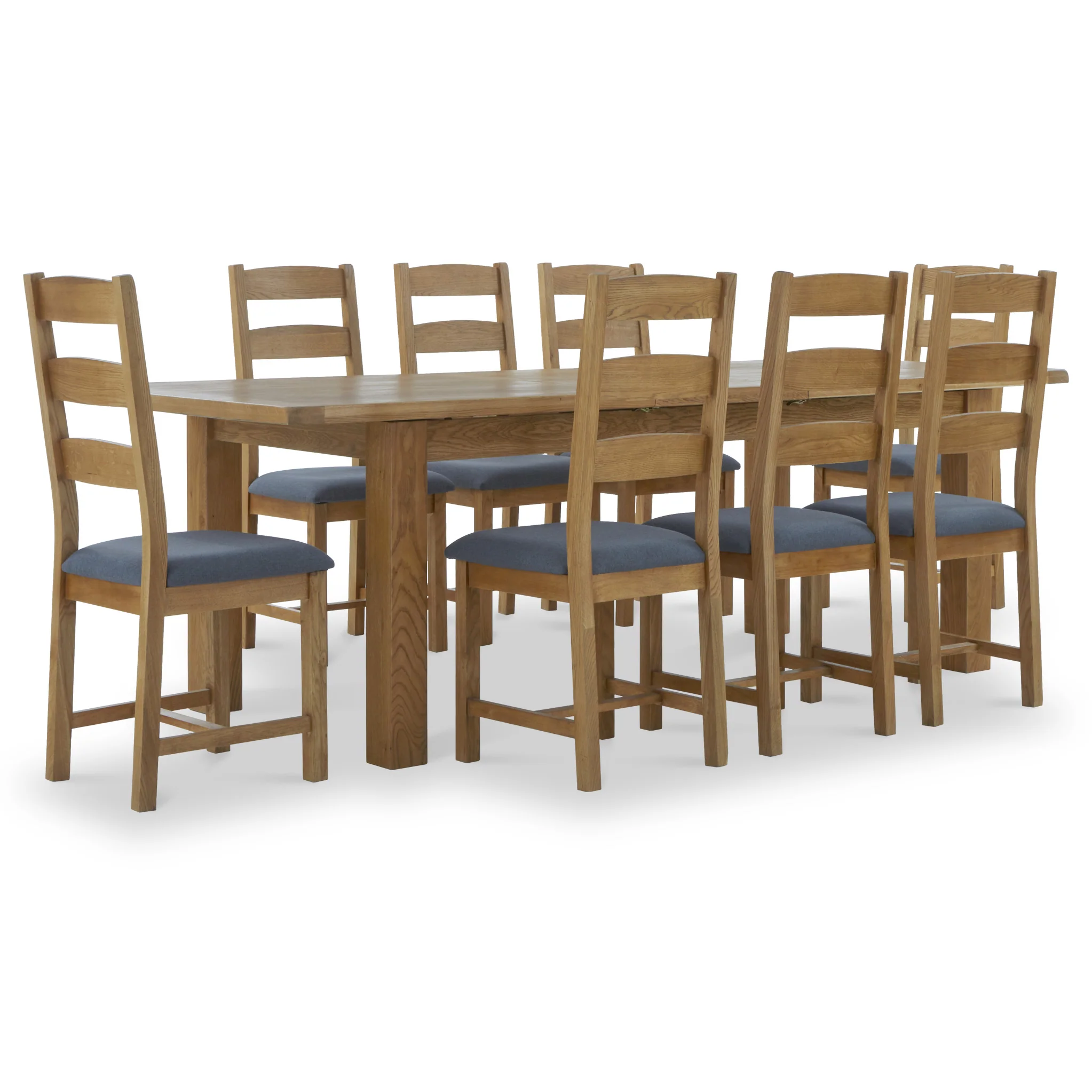 Broadway Oak Large Butterfly Extending Dining Table - Image 15