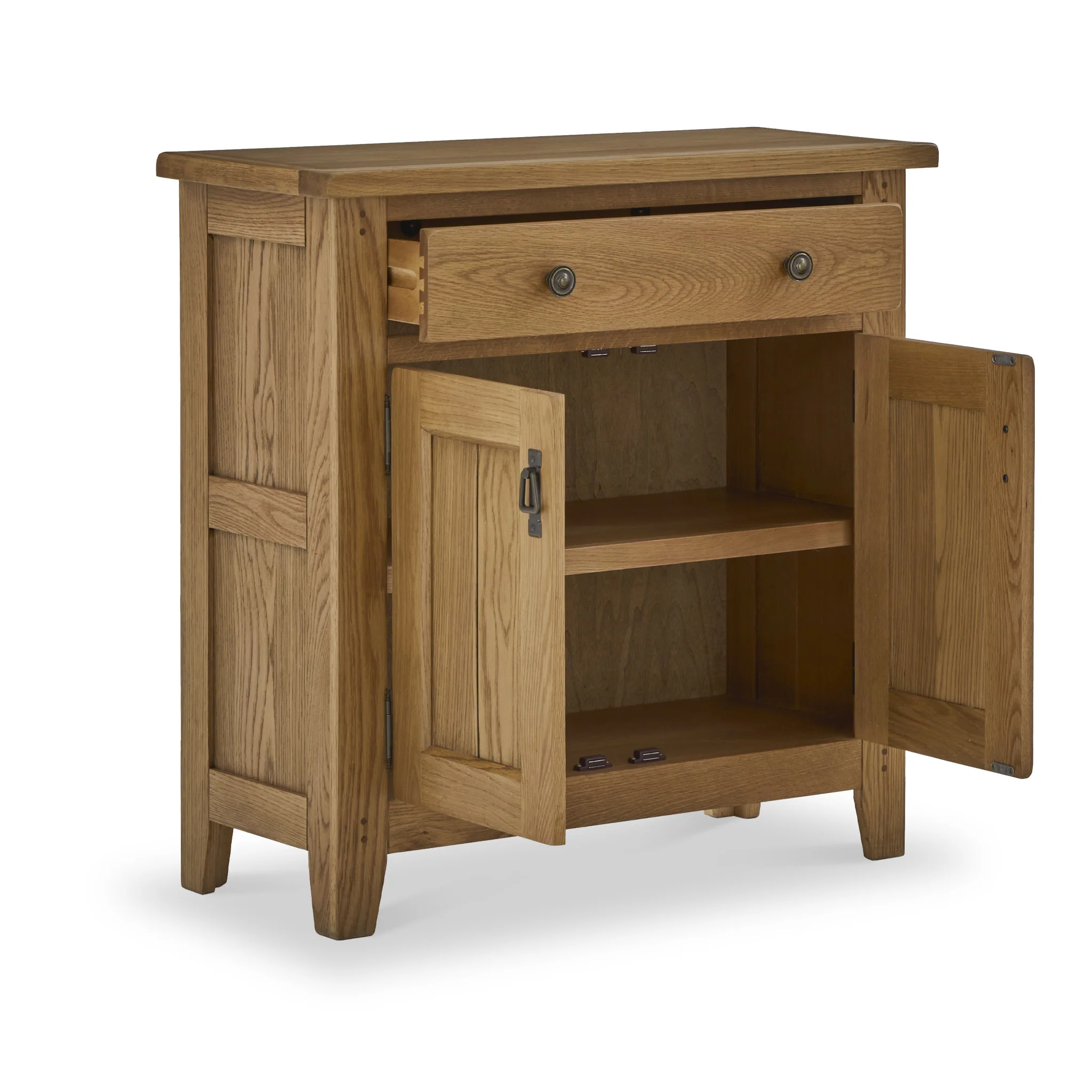Broadway Oak Mini Sideboard with Top Drawer - Image 5