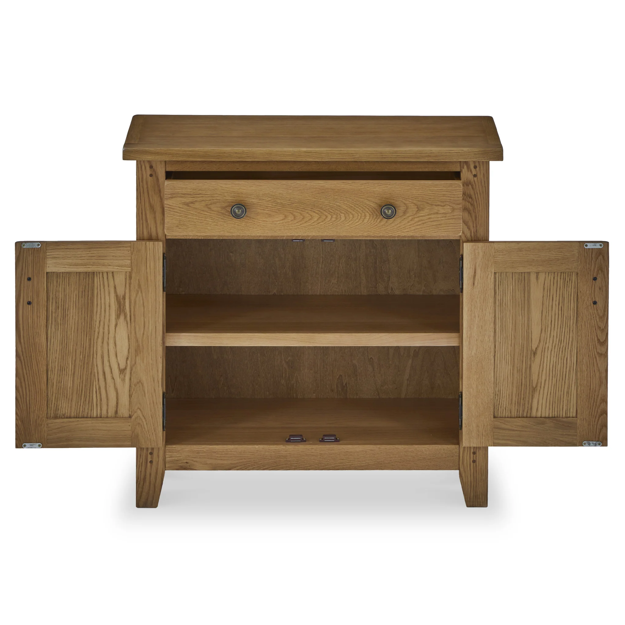 Broadway Oak Mini Sideboard with Top Drawer - Image 7
