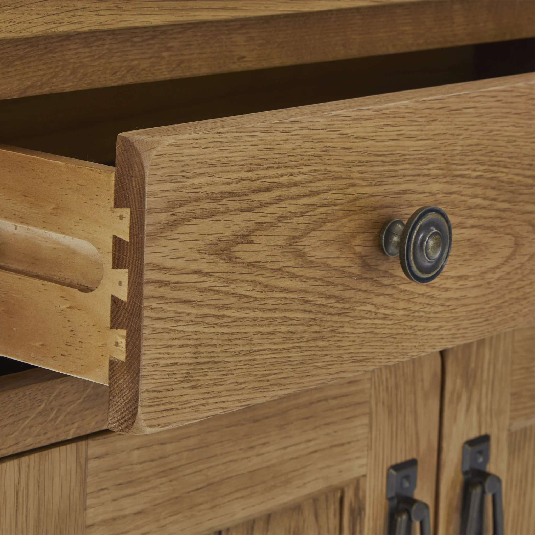 Broadway Oak Mini Sideboard with Top Drawer - Image 8