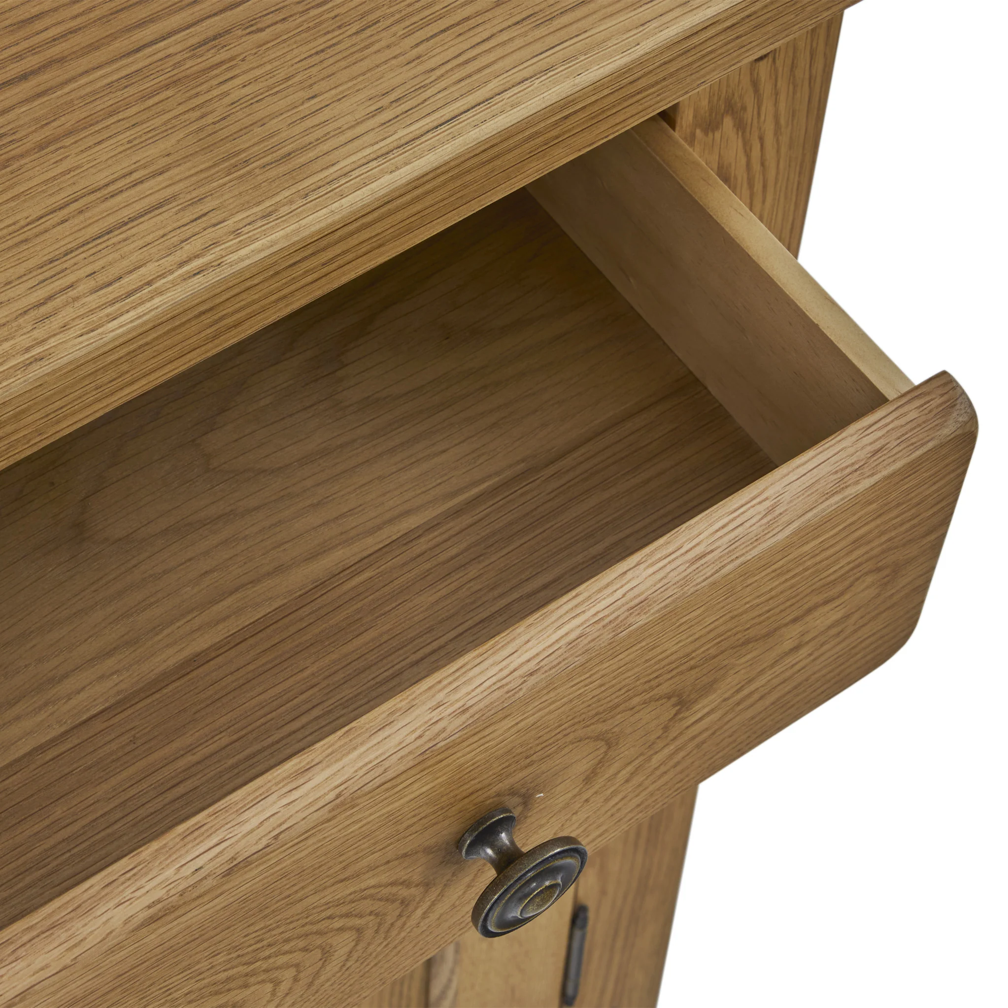 Broadway Oak Mini Sideboard with Top Drawer - Image 9