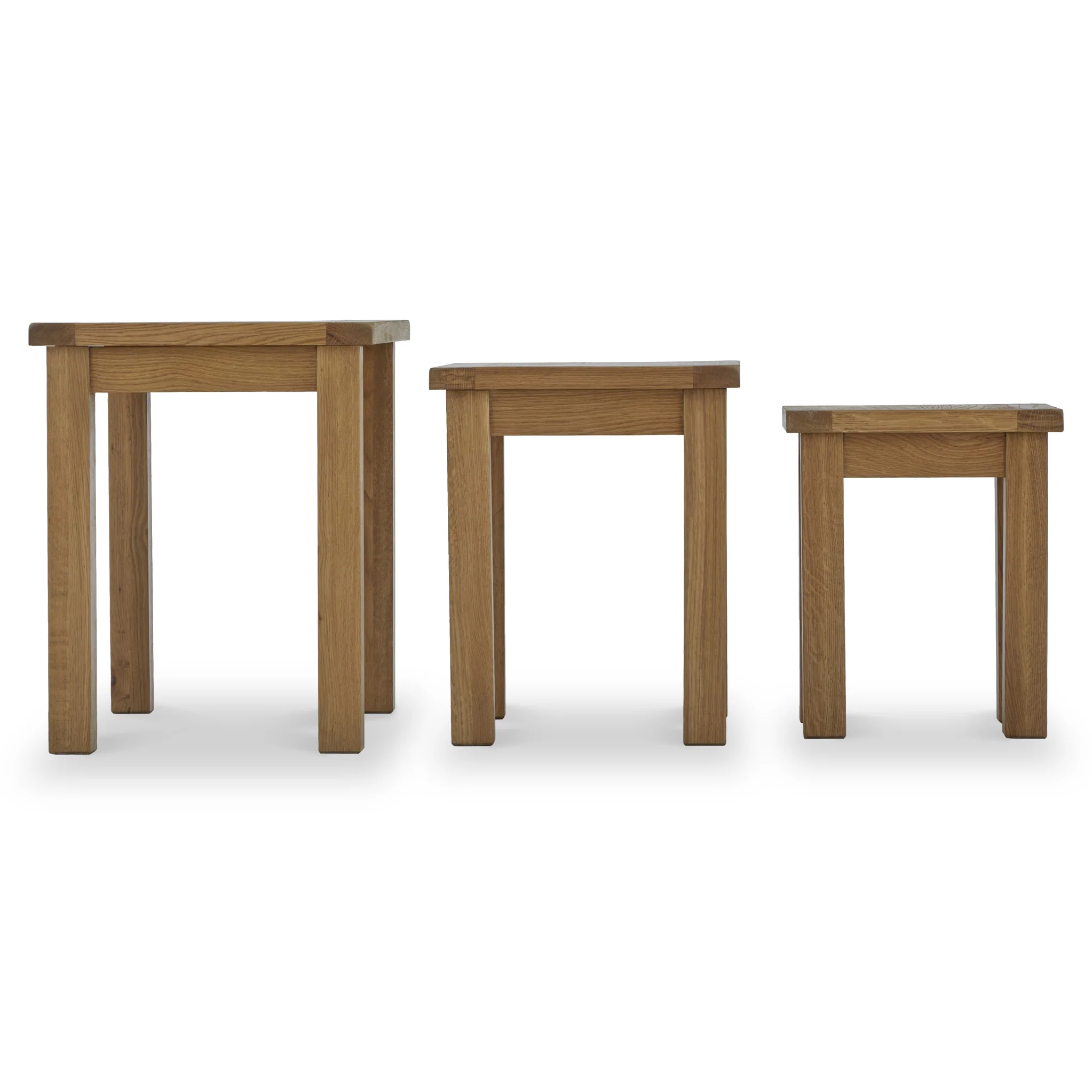 Broadway Oak Nest of Tables - Image 10