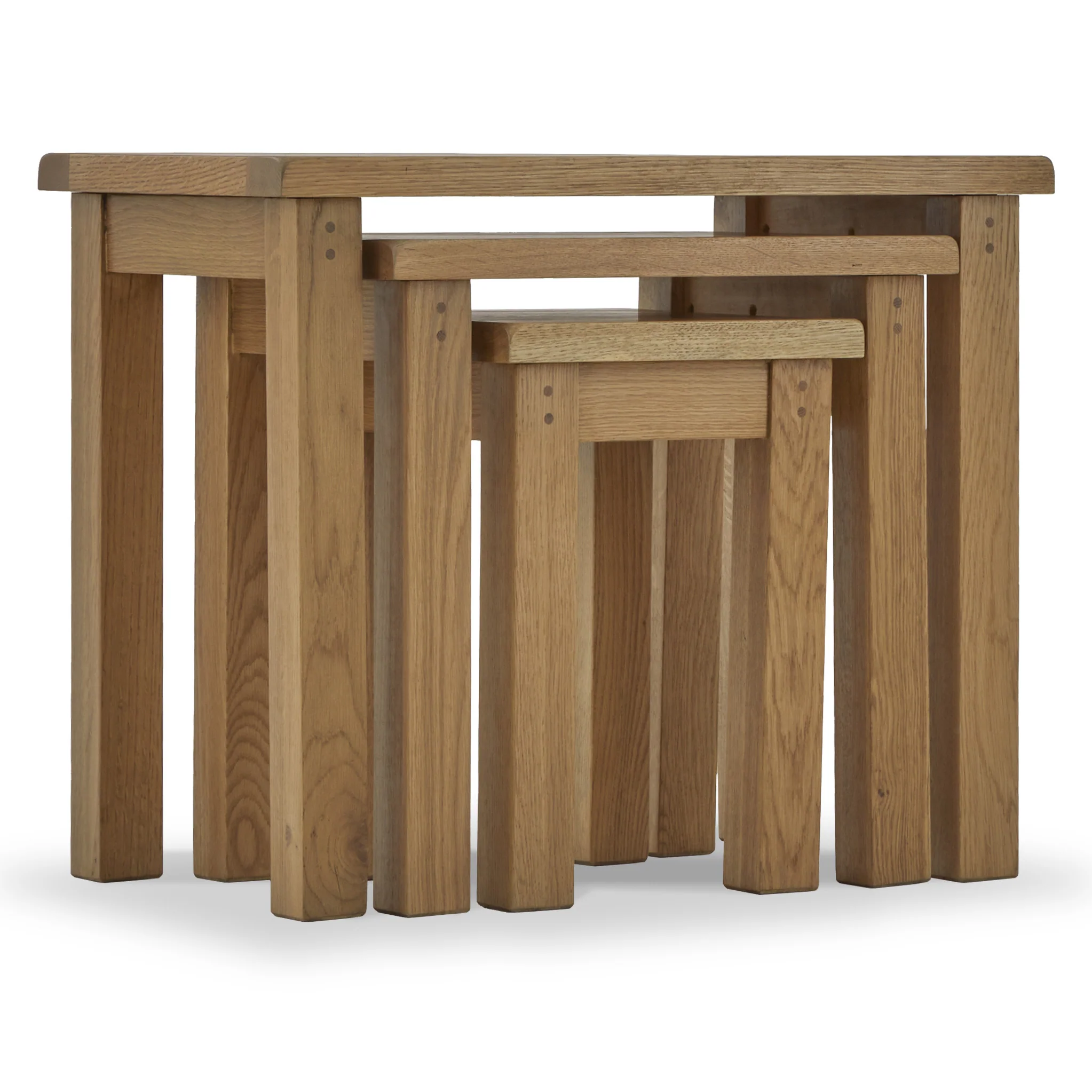 Broadway Oak Nest of Tables - Image 3