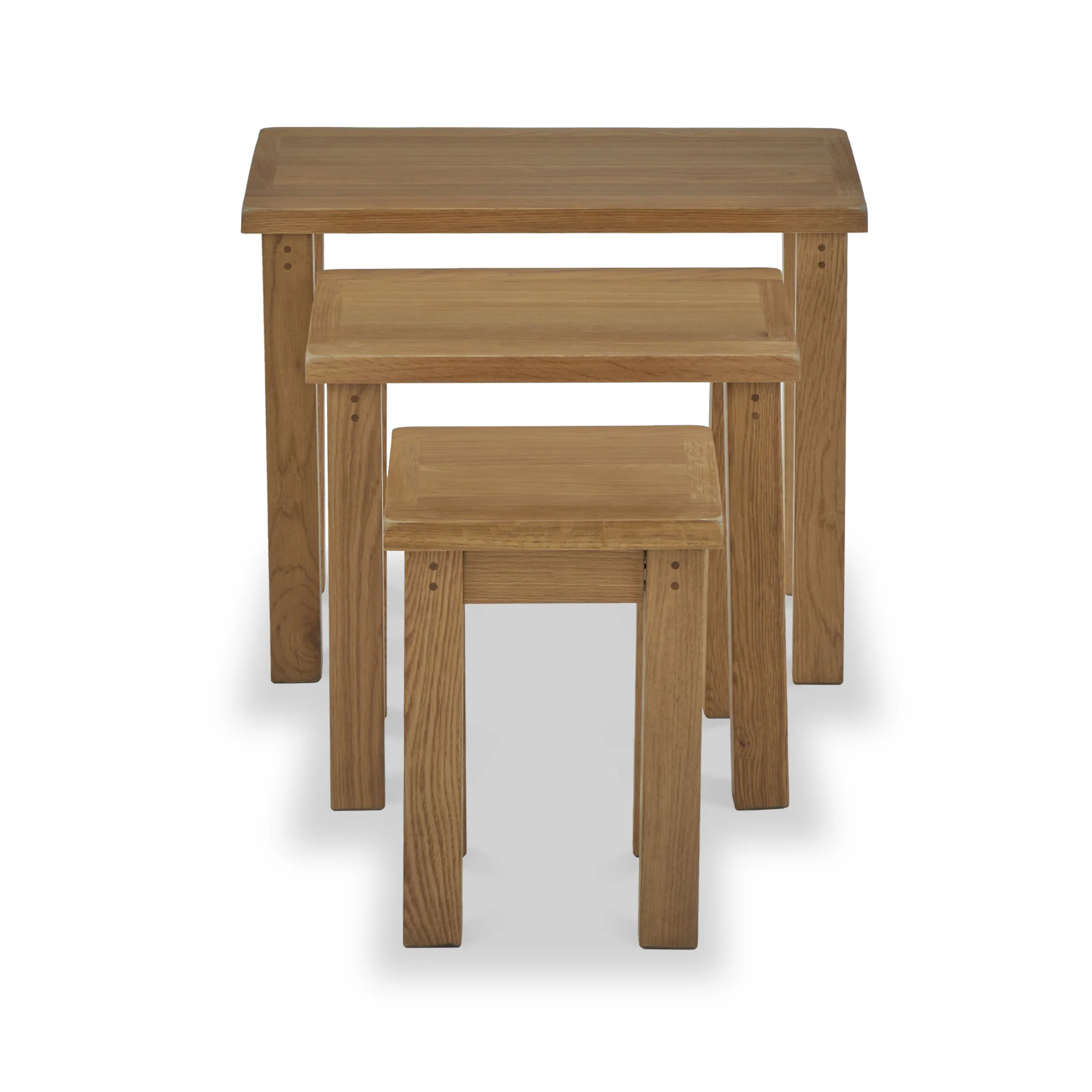 Broadway Oak Nest of Tables - Image 4