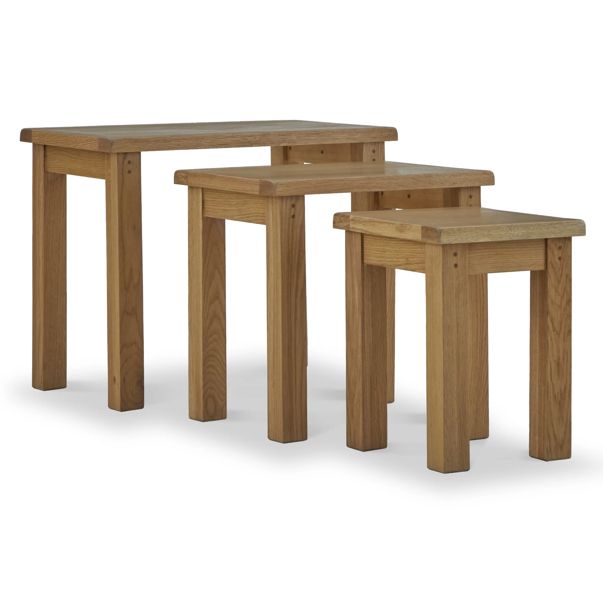 Broadway Oak Nest of Tables - Image 5