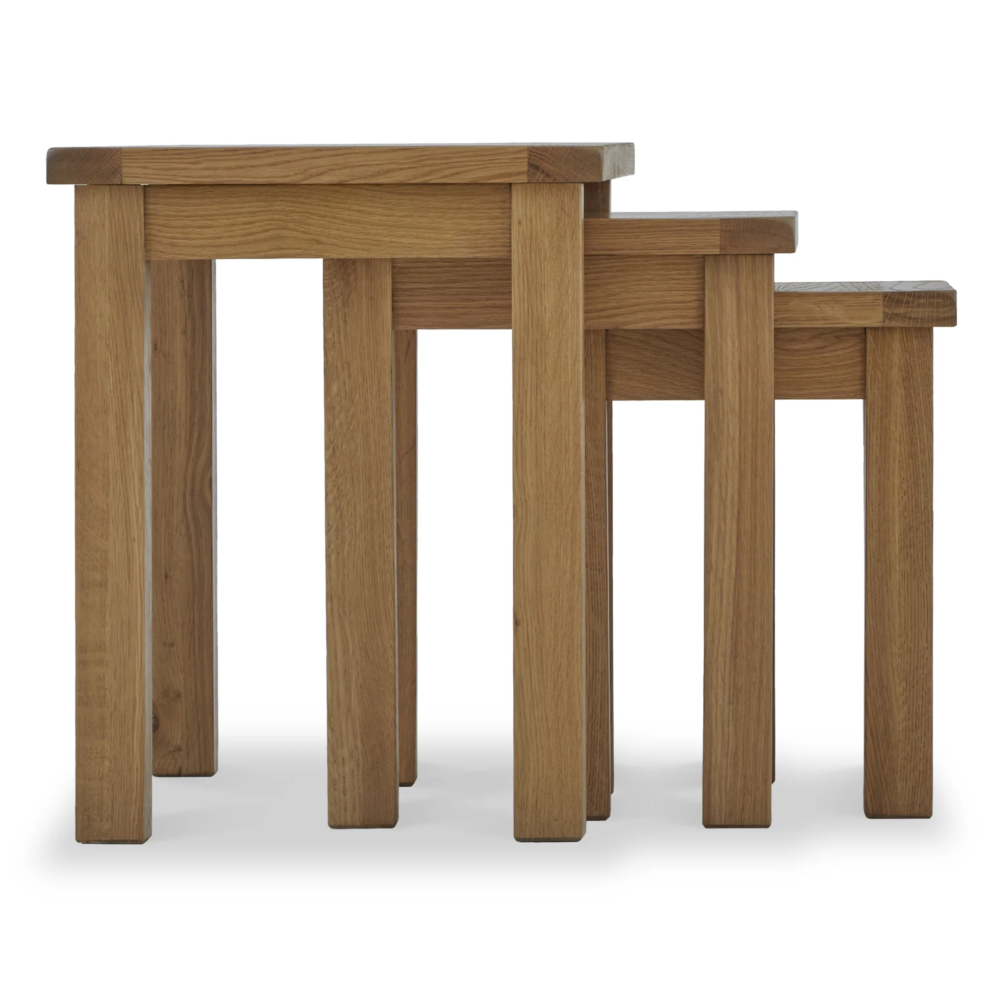 Broadway Oak Nest of Tables - Image 6