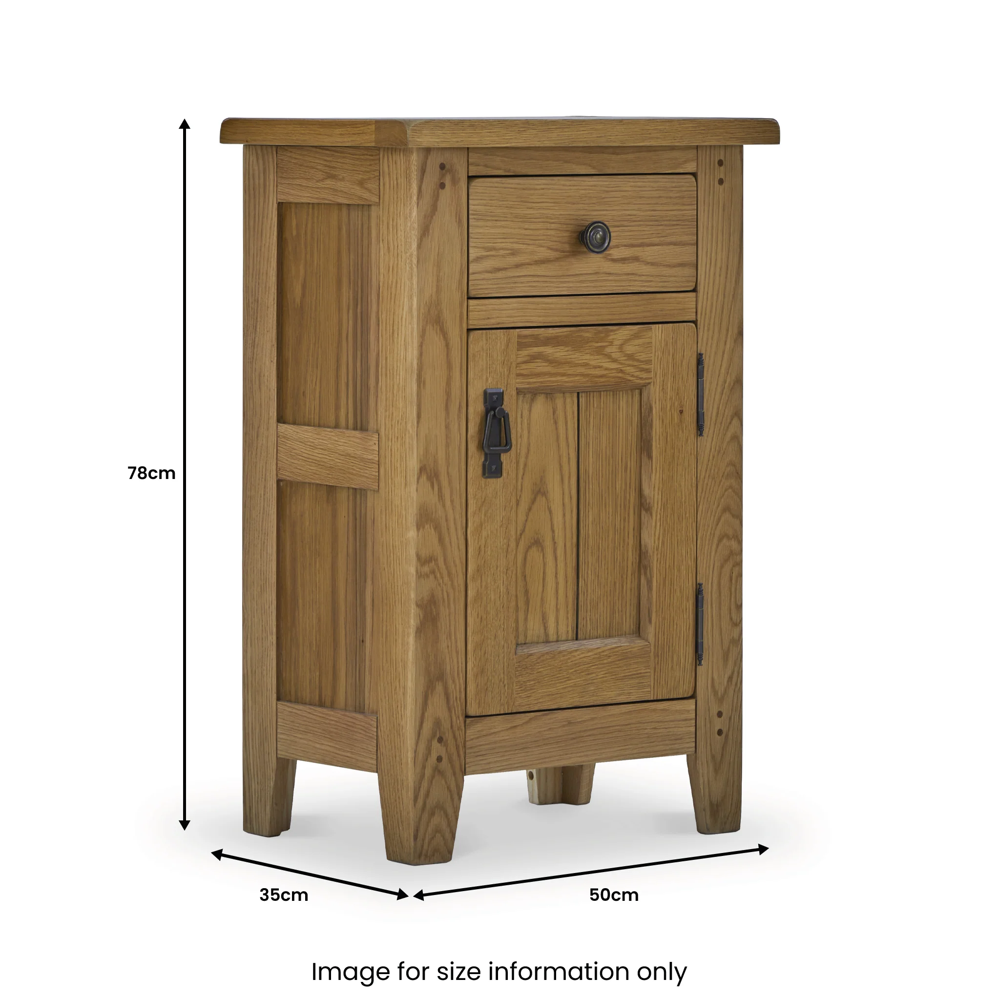 Broadway Oak Telephone Table - Image 14