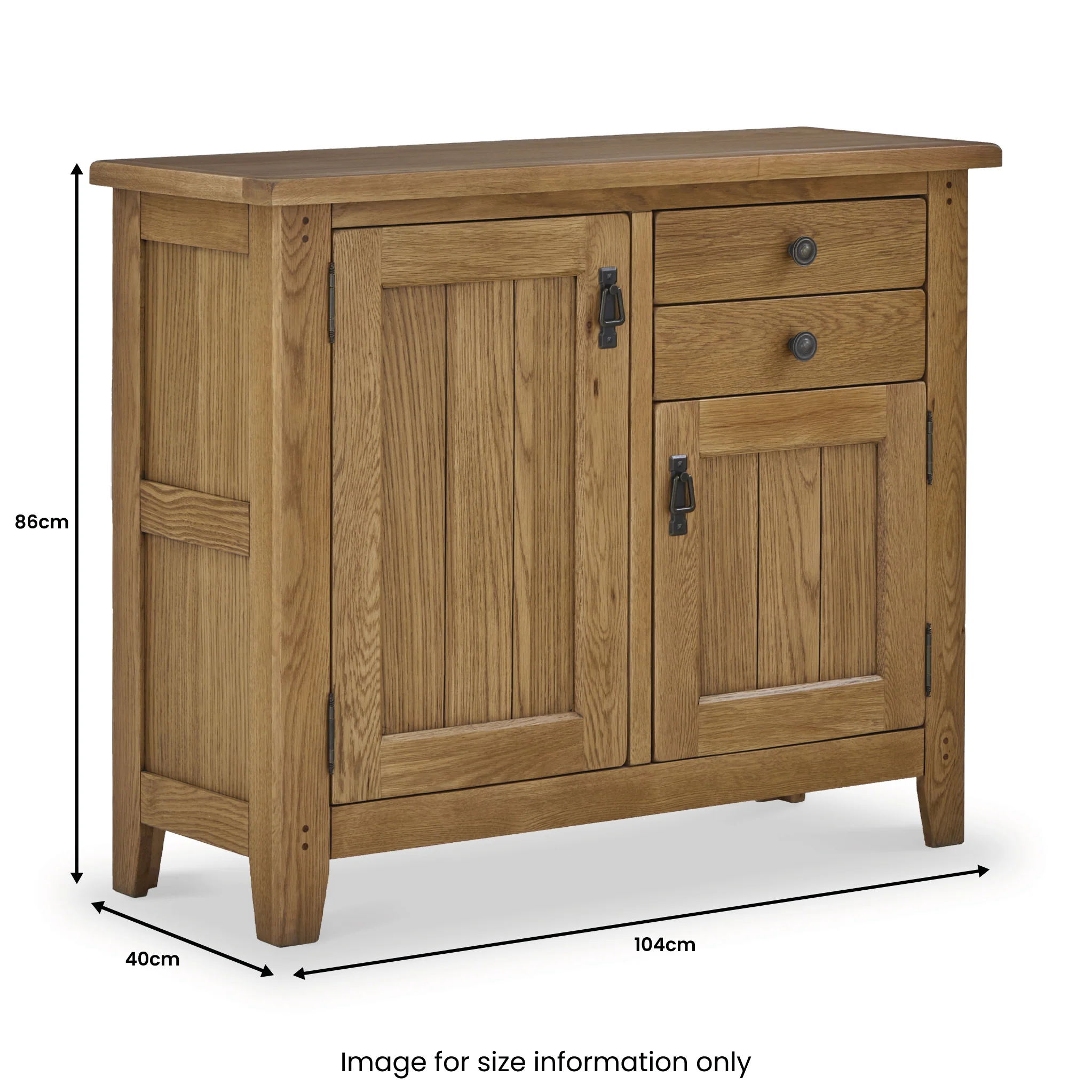Broadway Oak Small Sideboard - Image 18