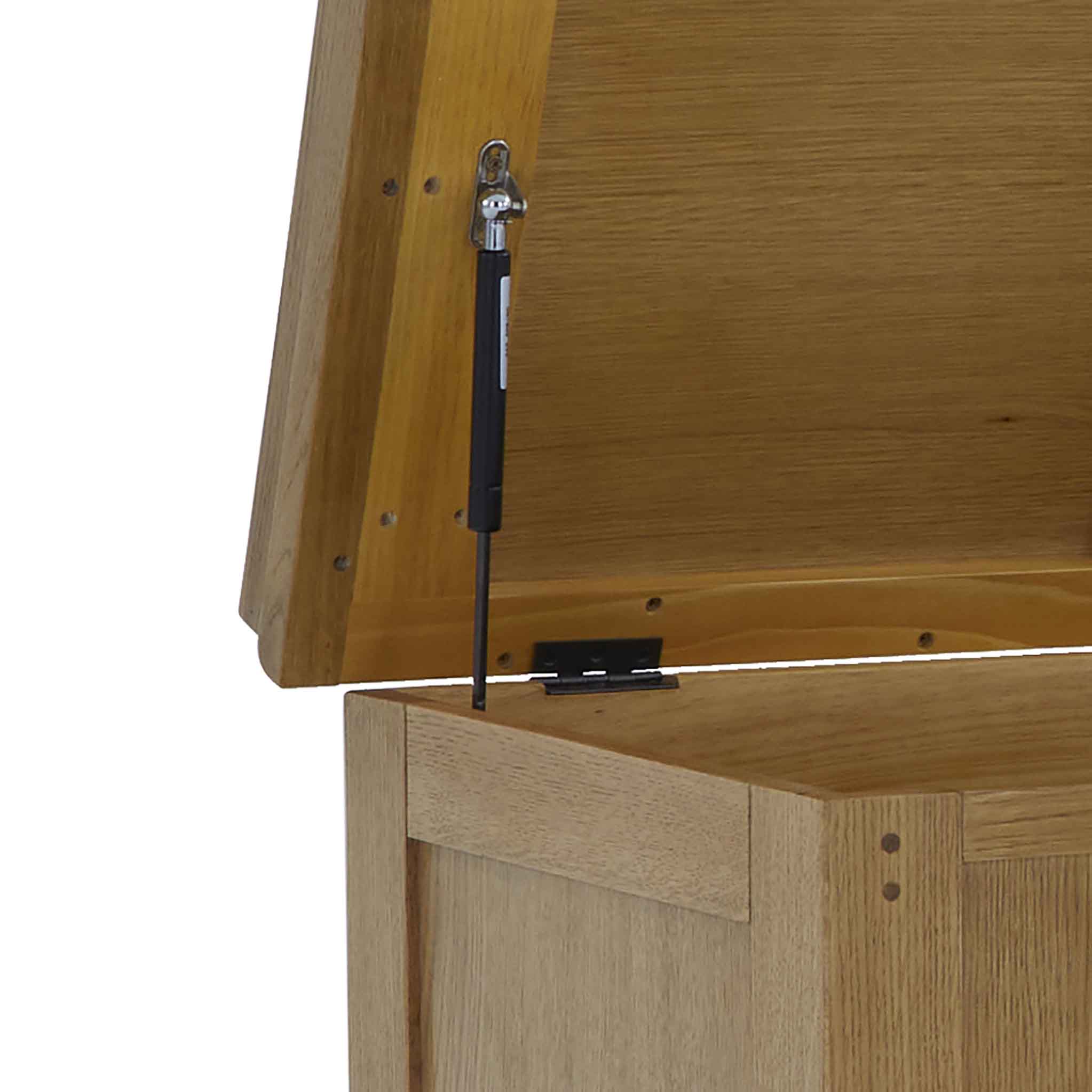 Broadway Oak Storage Bench - Image 10