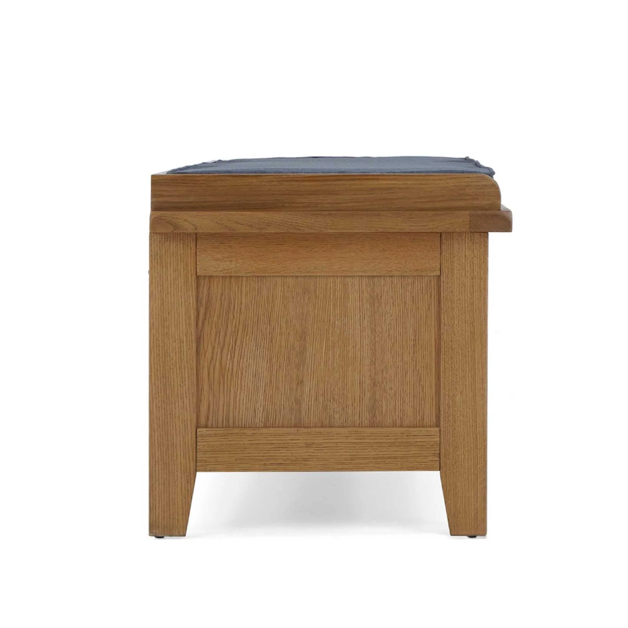 Broadway Oak Storage Bench - Image 4