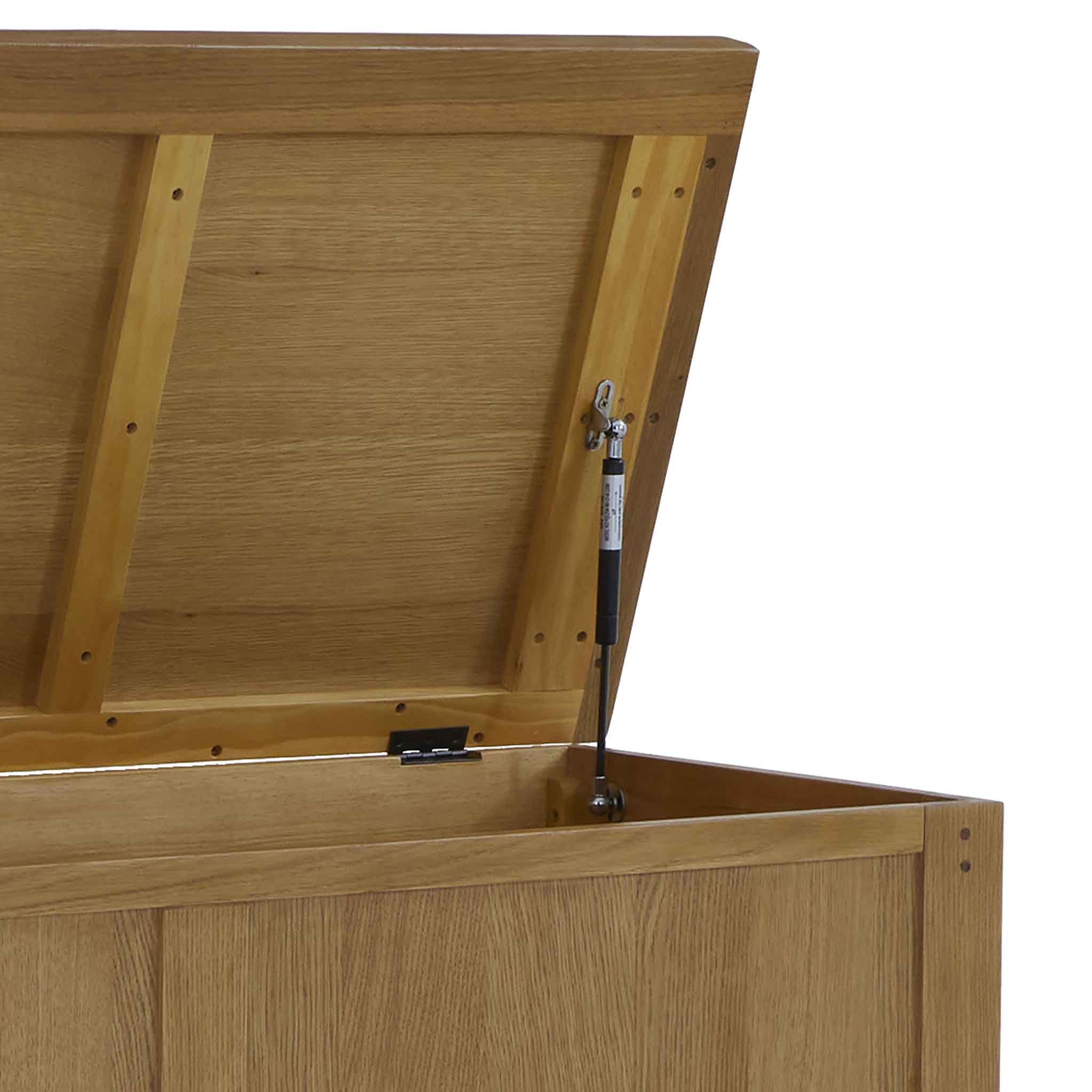 Broadway Oak Storage Bench - Image 9