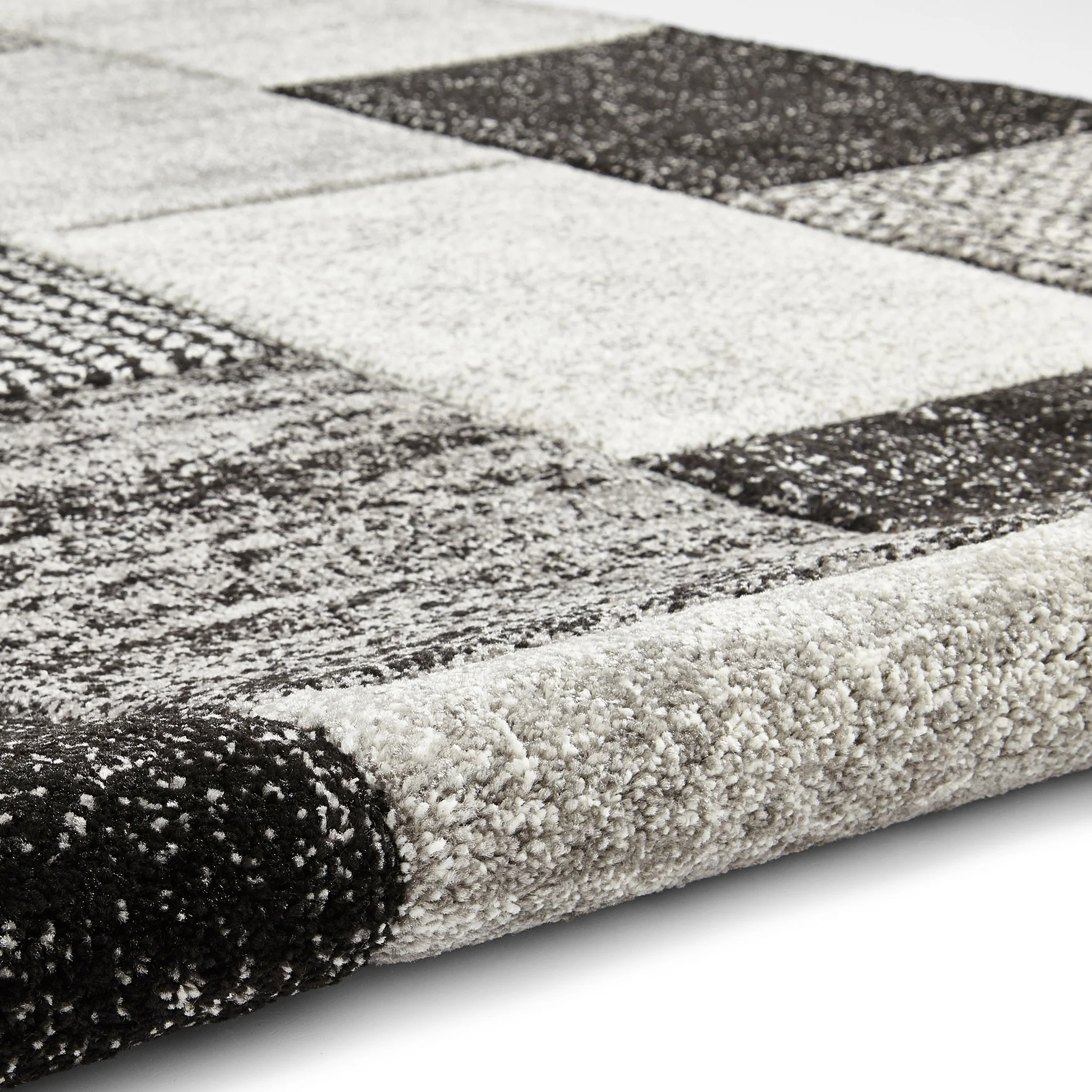 Brockton Cube Patterned Hand Carved Rug - Image 10
