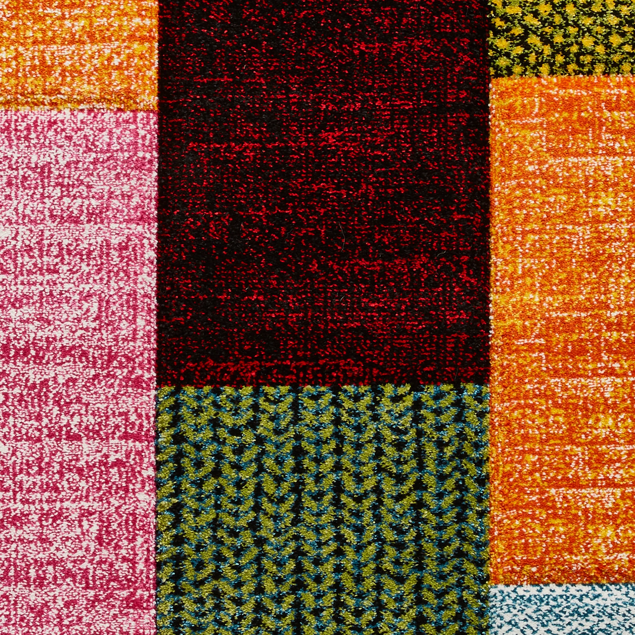 Brockton Cube Patterned Hand Carved Rug - Image 30