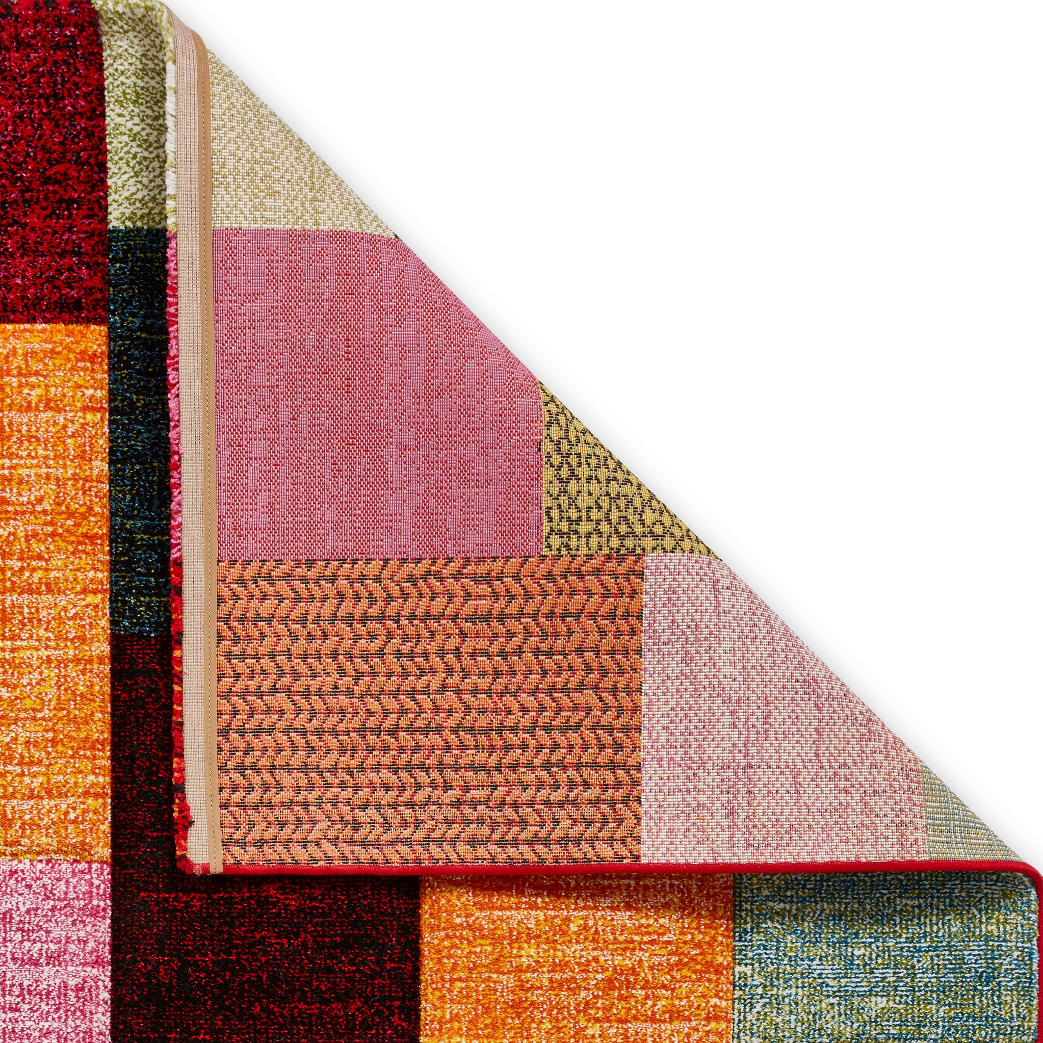 Brockton Cube Patterned Hand Carved Rug - Image 31
