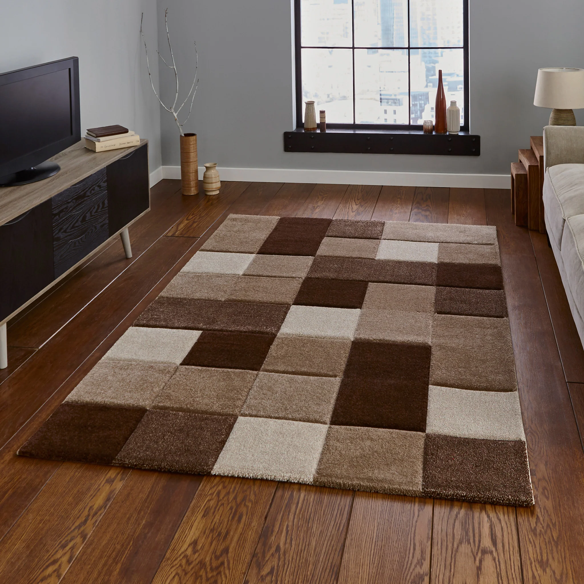 Brockton Square Patterned Hand Carved Rug - Image 10