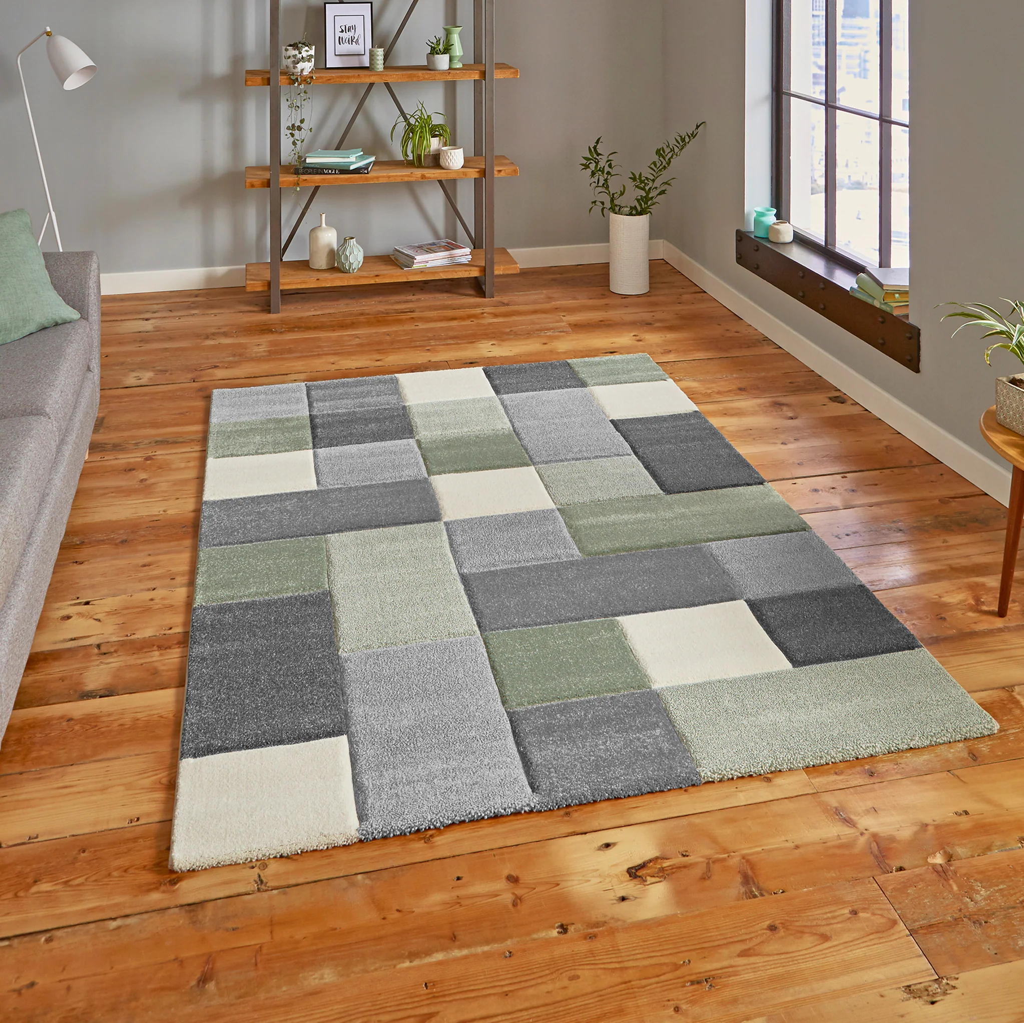 Brockton Square Patterned Hand Carved Rug - Image 24