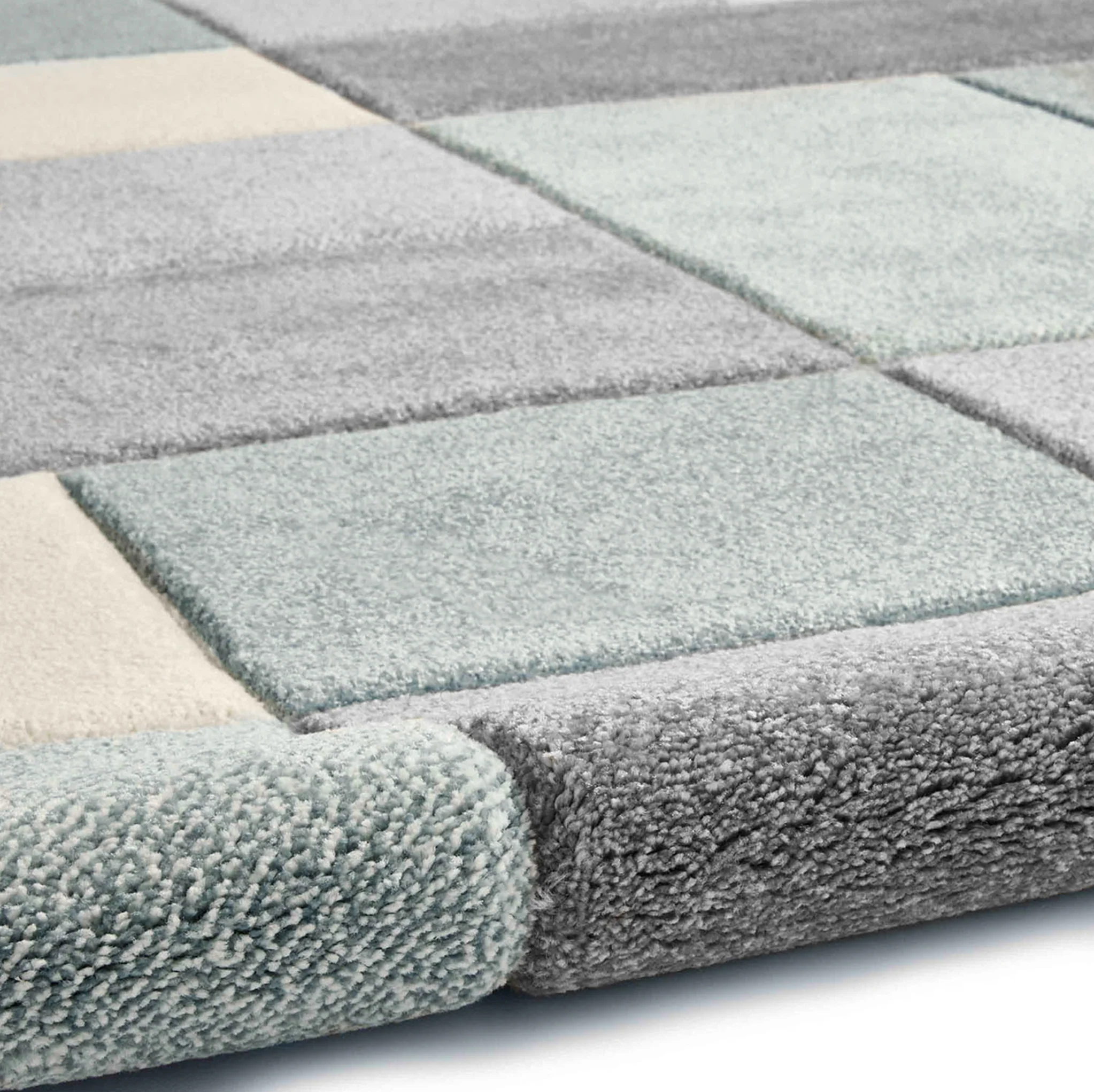 Brockton Square Patterned Hand Carved Rug - Image 3