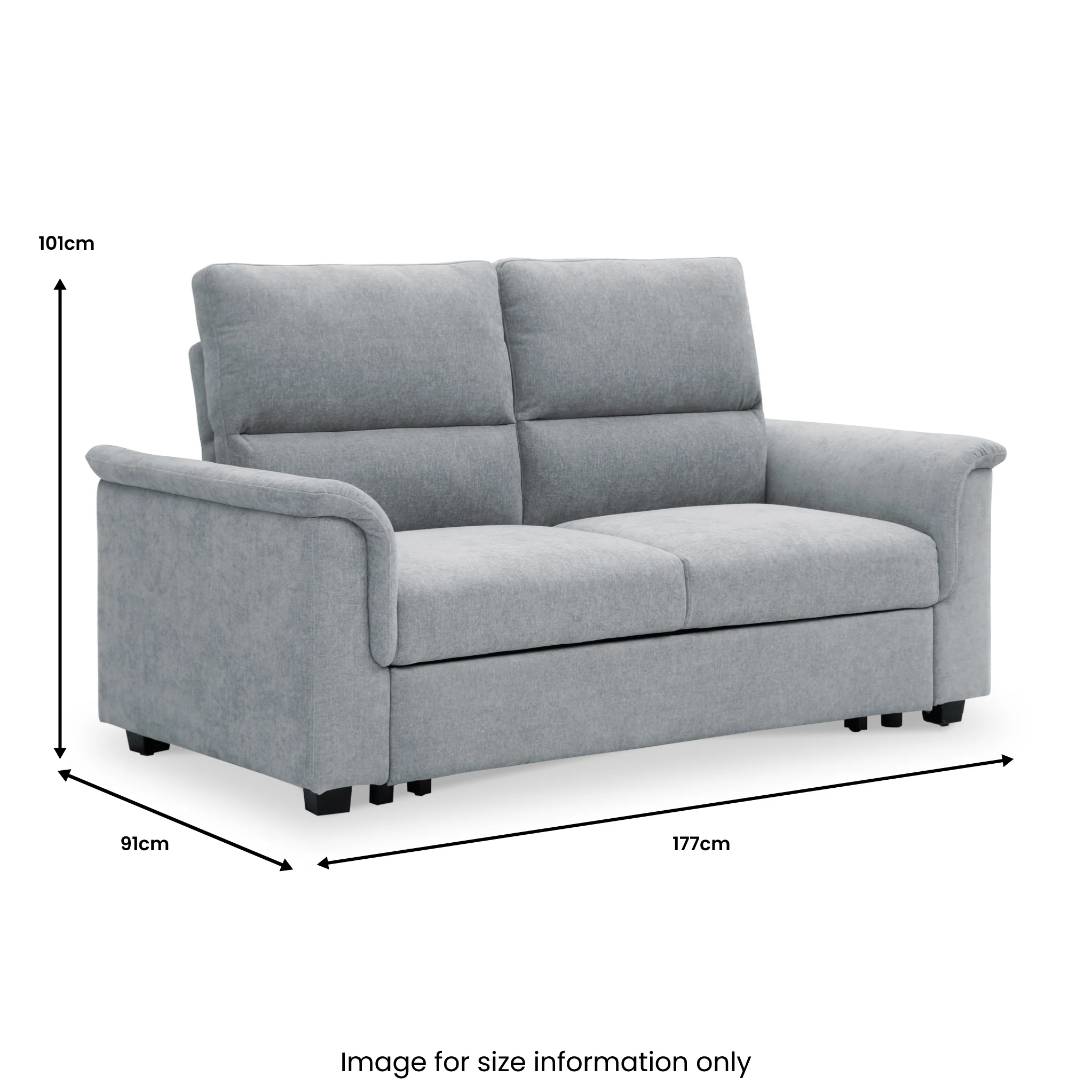 Brody 2 Seater Sofa Bed - Image 24