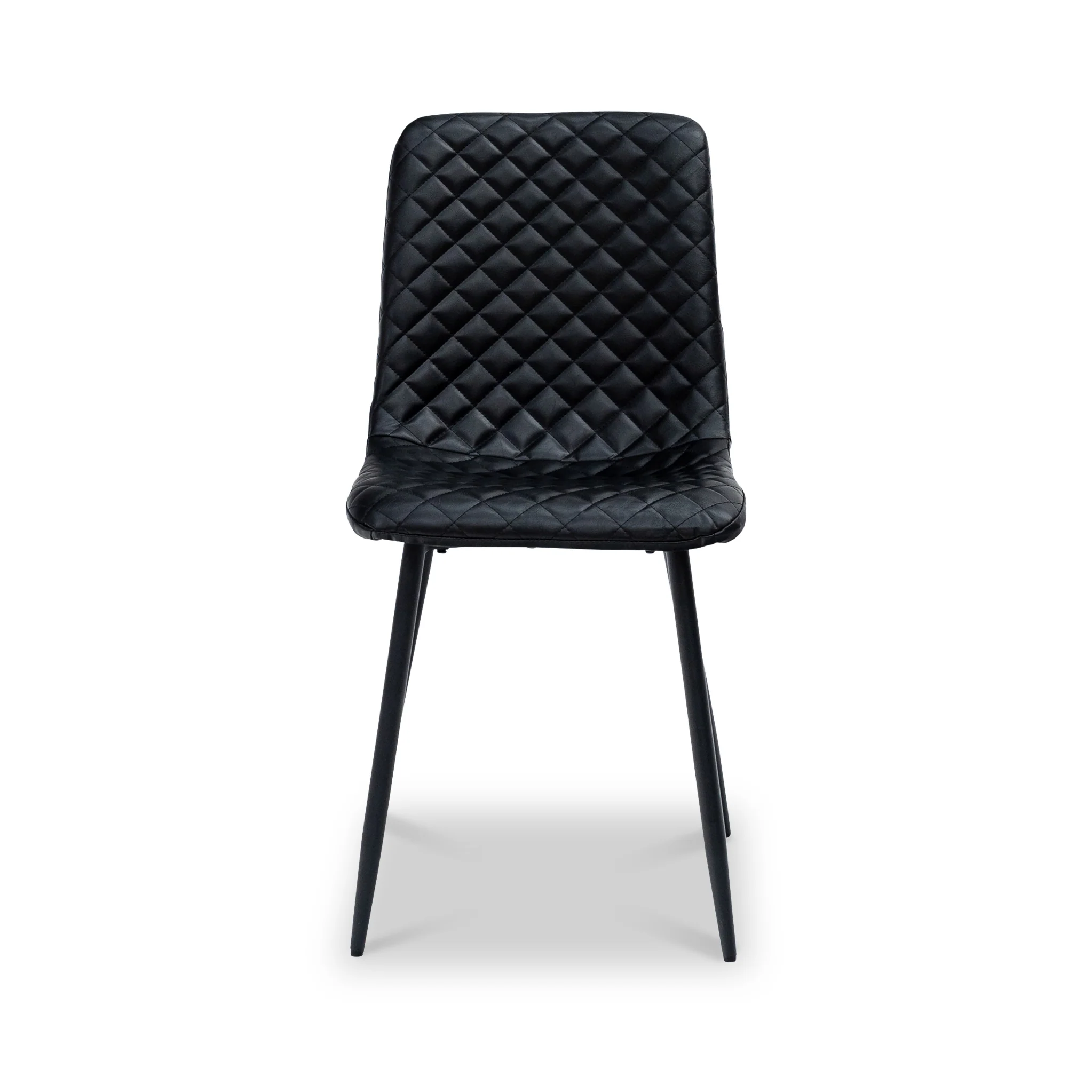 Brogan Faux Leather Quilted Back Dining Chair - Image 7