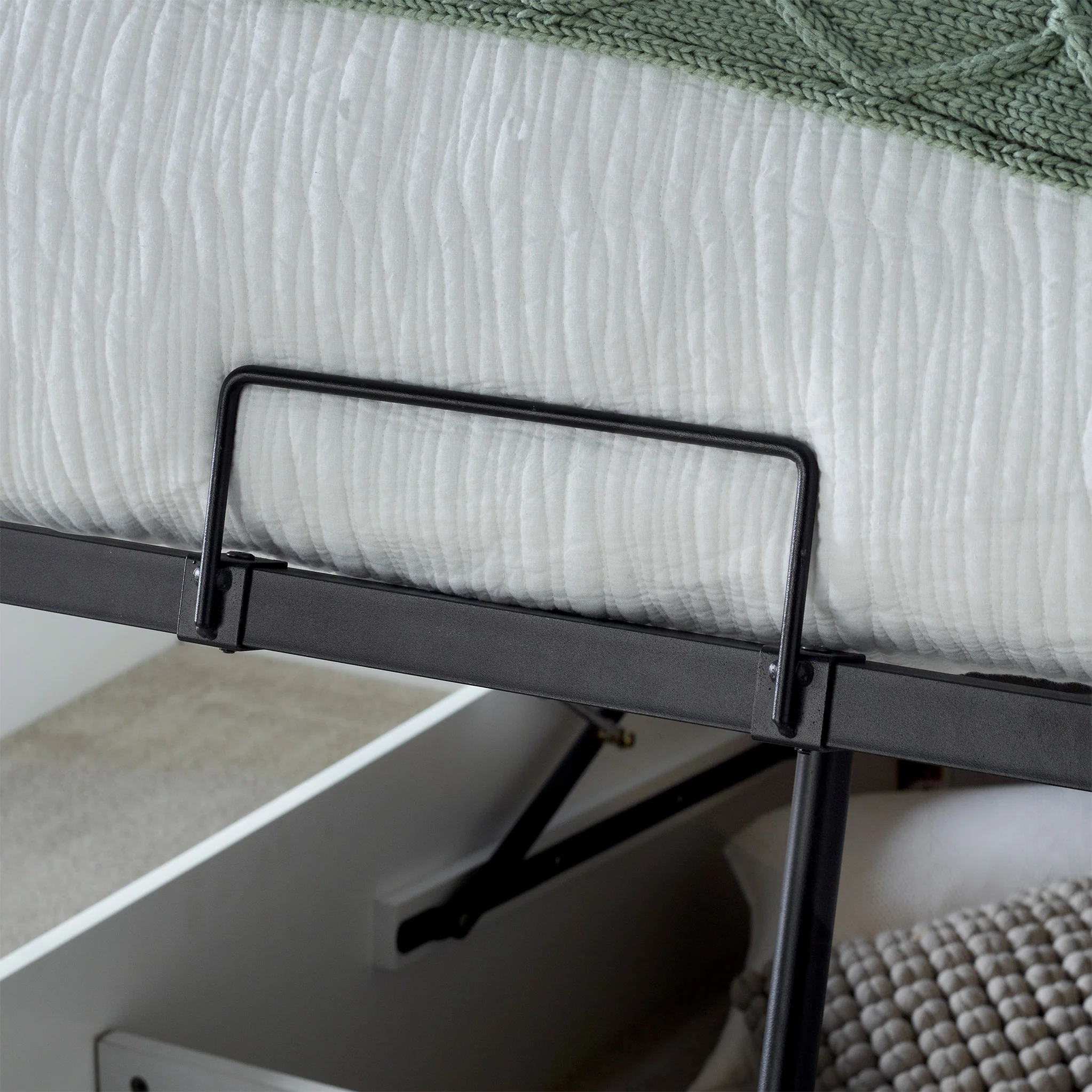 Brooker Wooden Storage Ottoman Bed Frame - Image 5