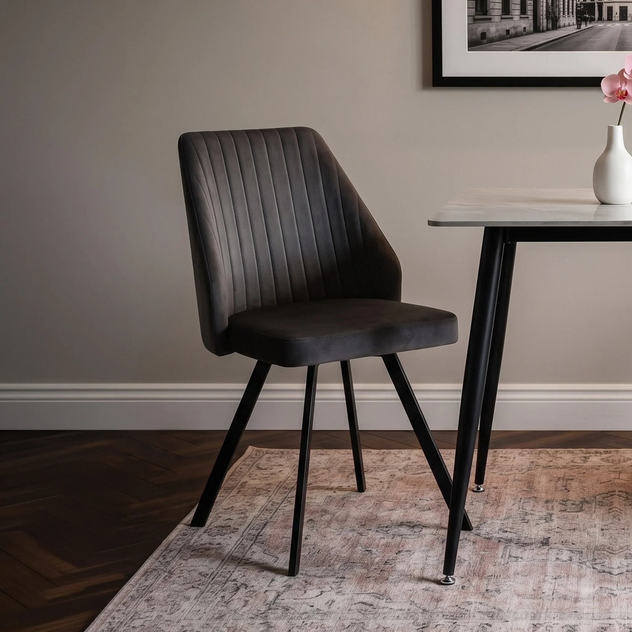 Callington Velvet Dining Chair - Image 2