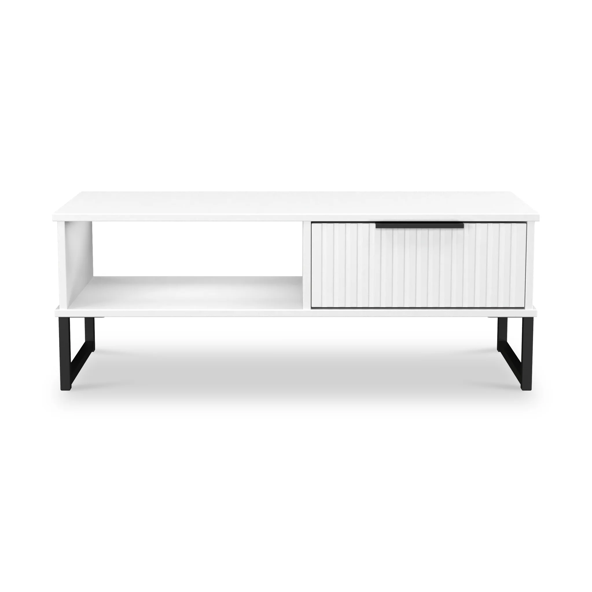 Callo Fluted 1 Drawer Coffee Table - Image 3