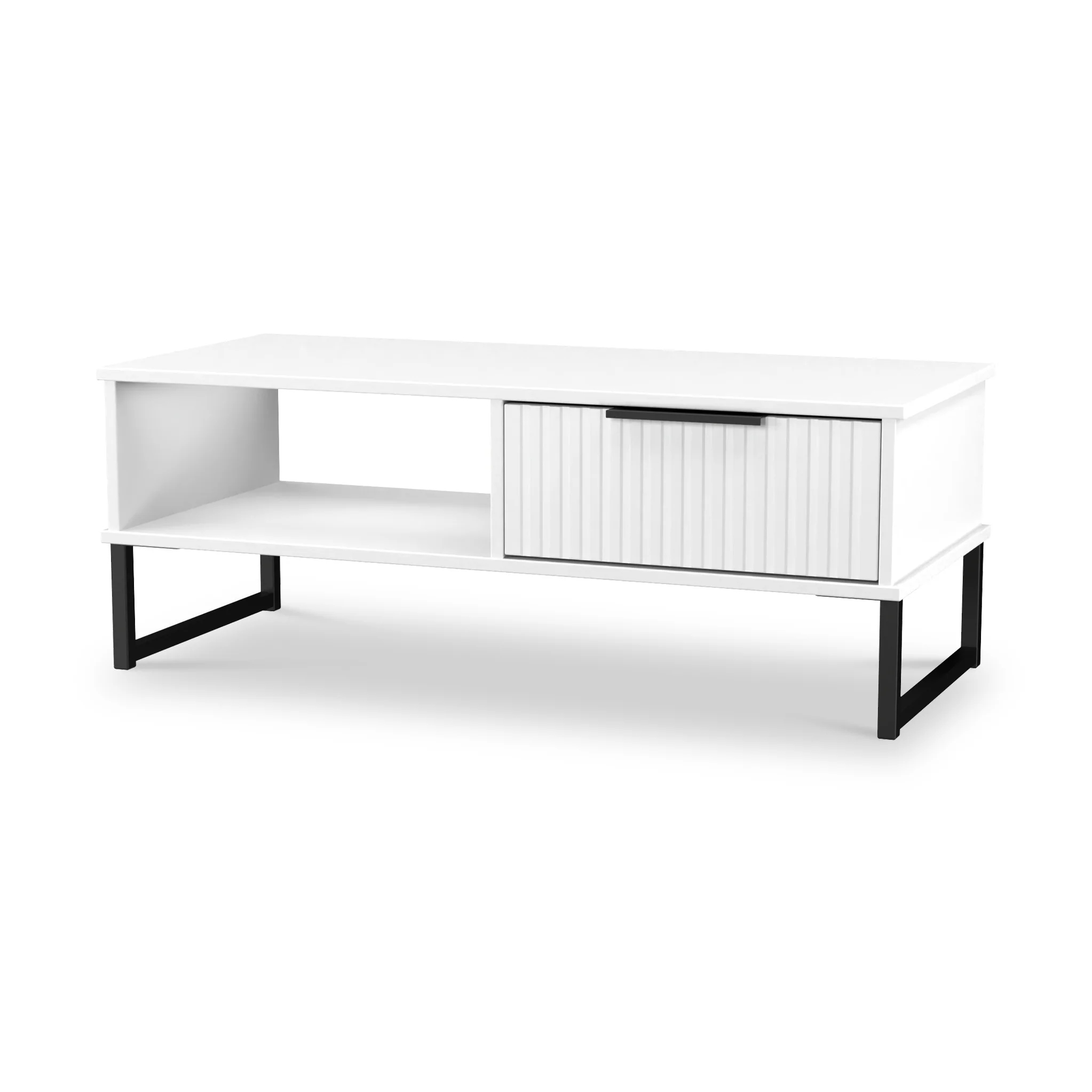 Callo Fluted 1 Drawer Coffee Table - Image 6