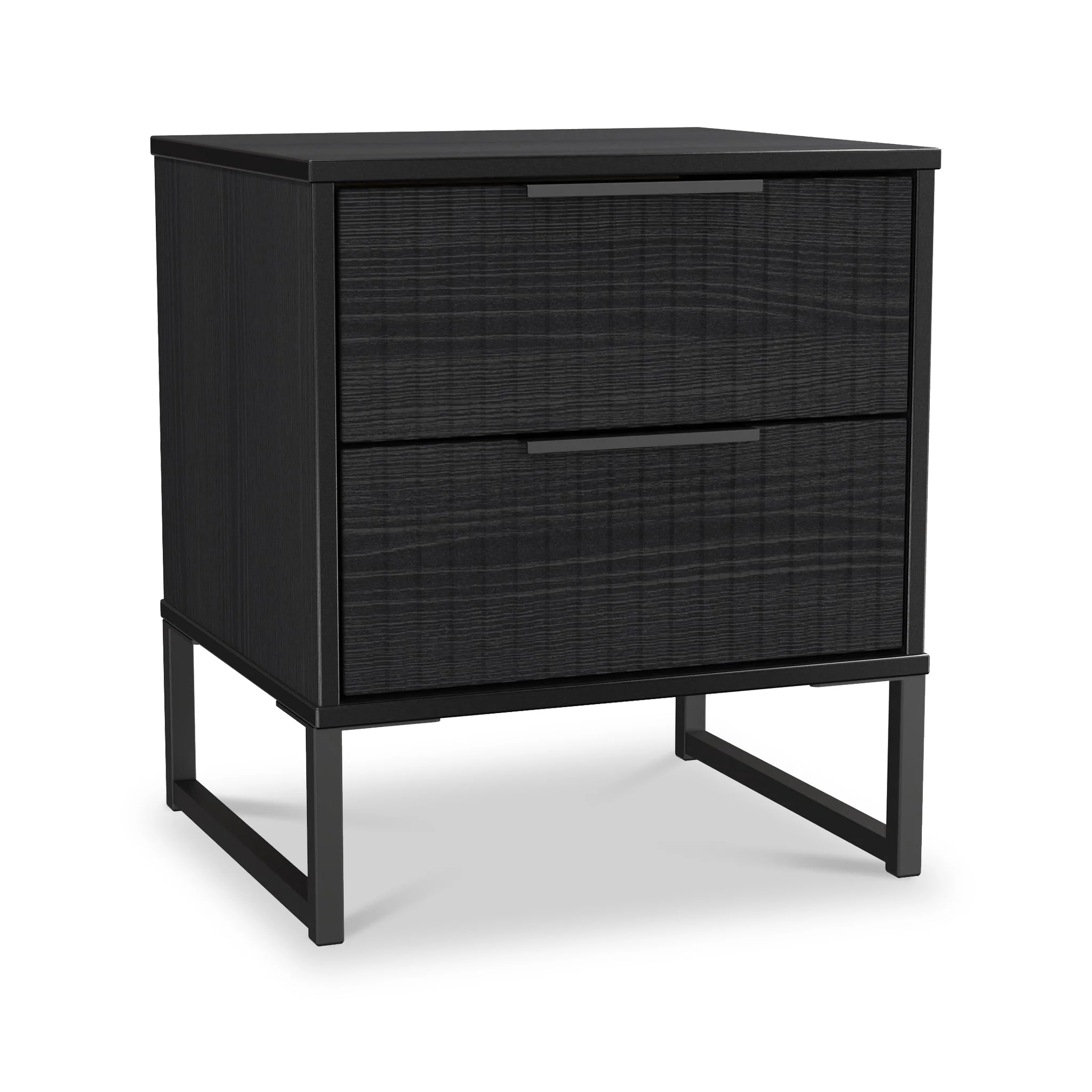 Callo Fluted 2 Drawer Bedside Table - Image 7