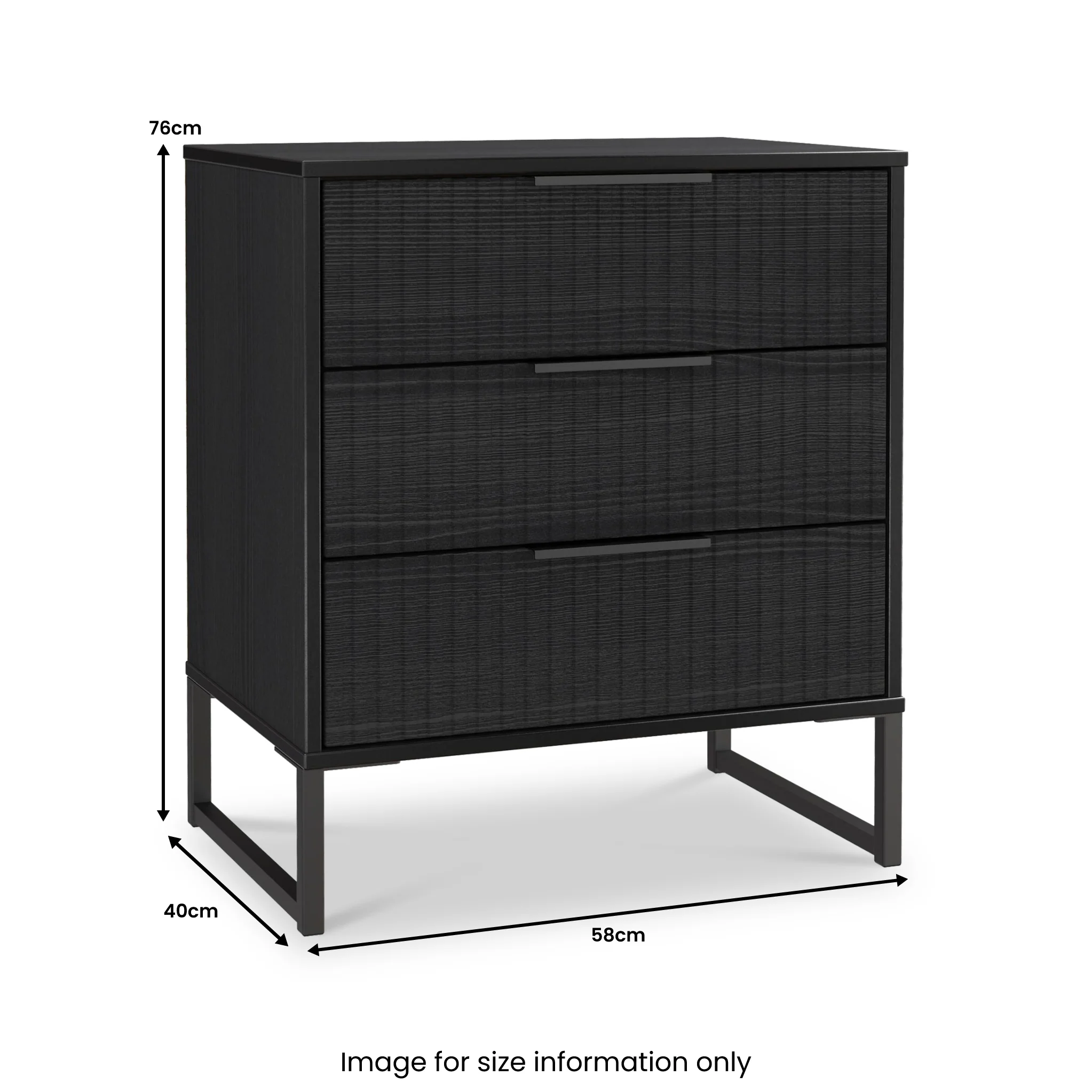 Callo Fluted 3 Drawer Chest - Image 13