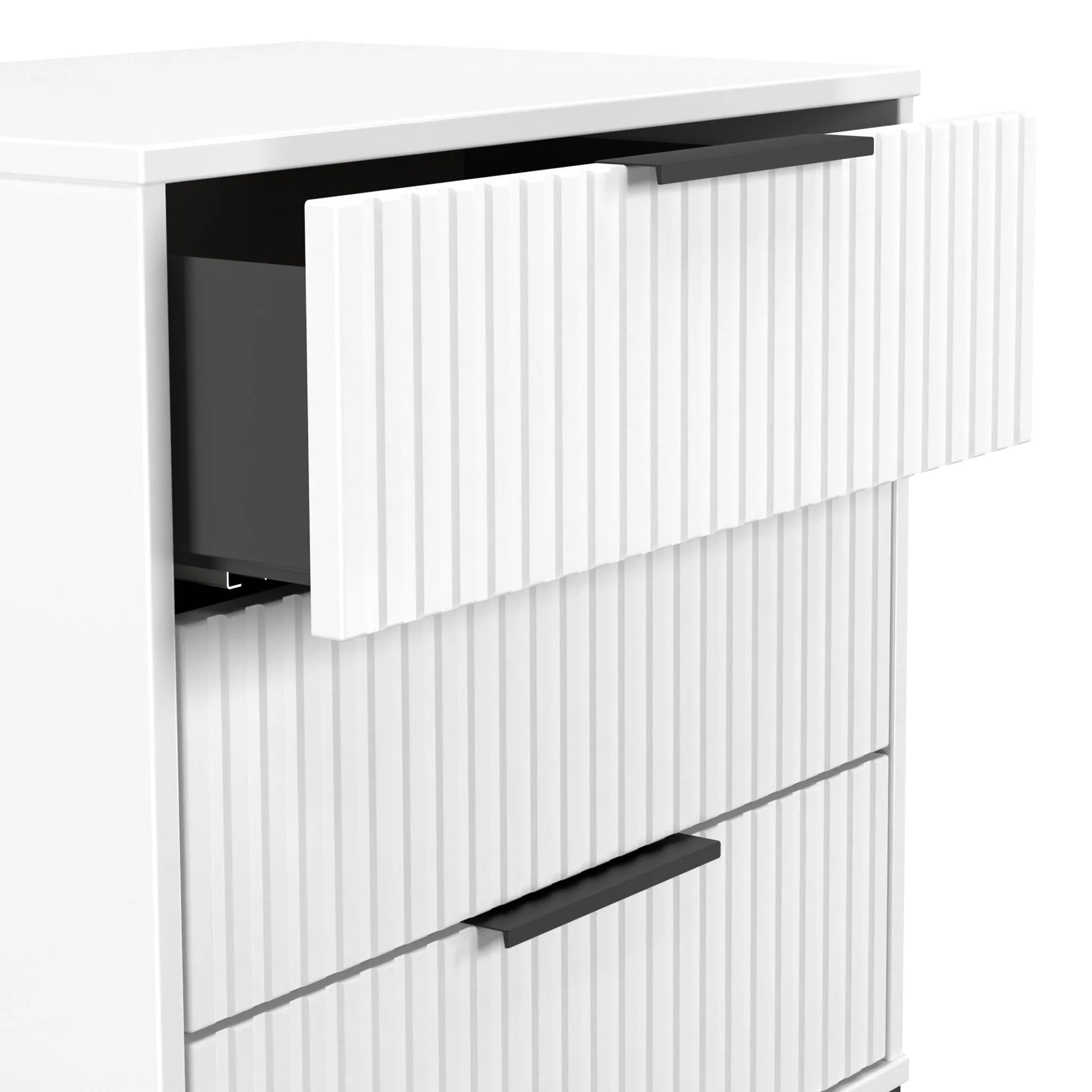 Callo Fluted 3 Drawer Chest - Image 4