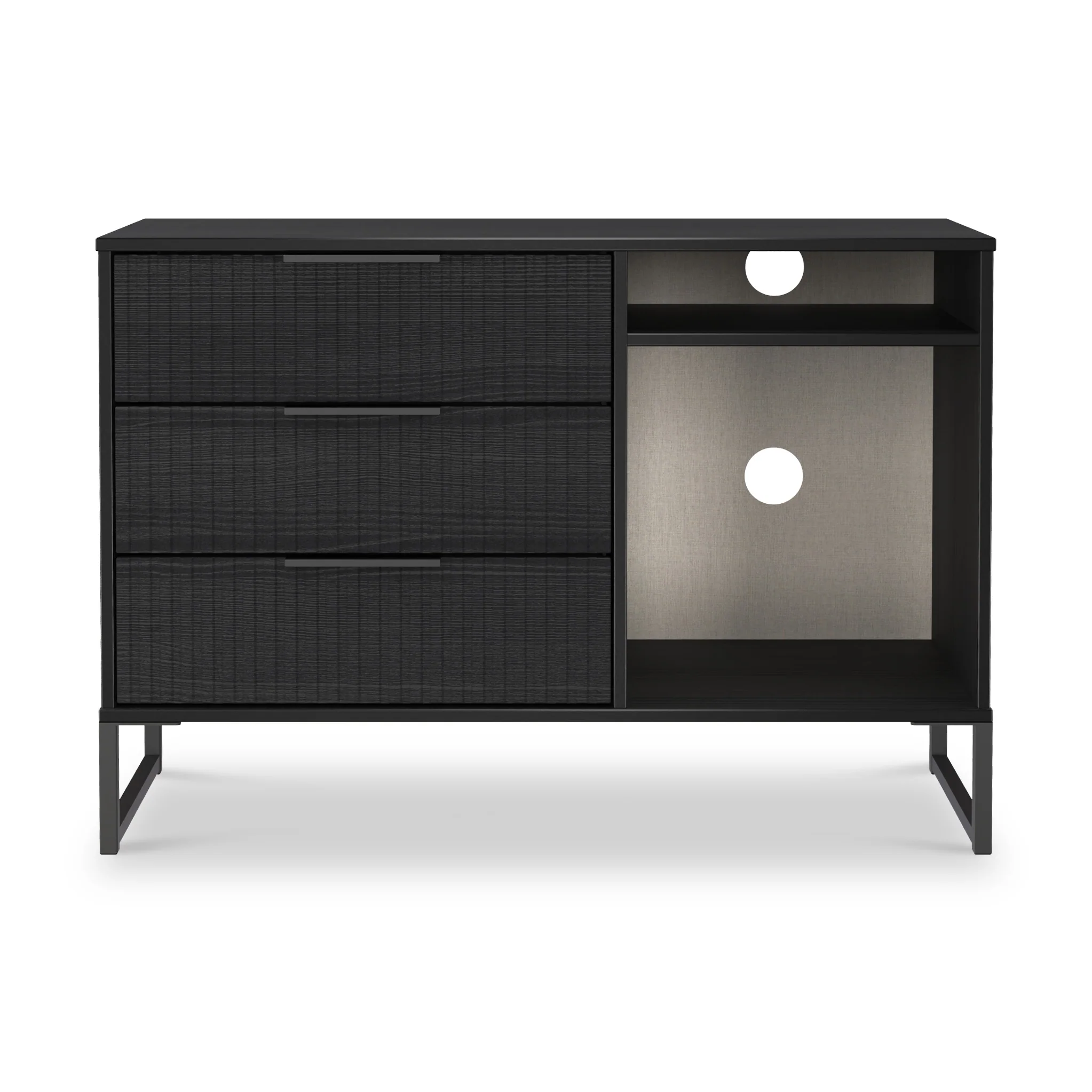 Callo Fluted 3 Drawer TV Unit - Image 10