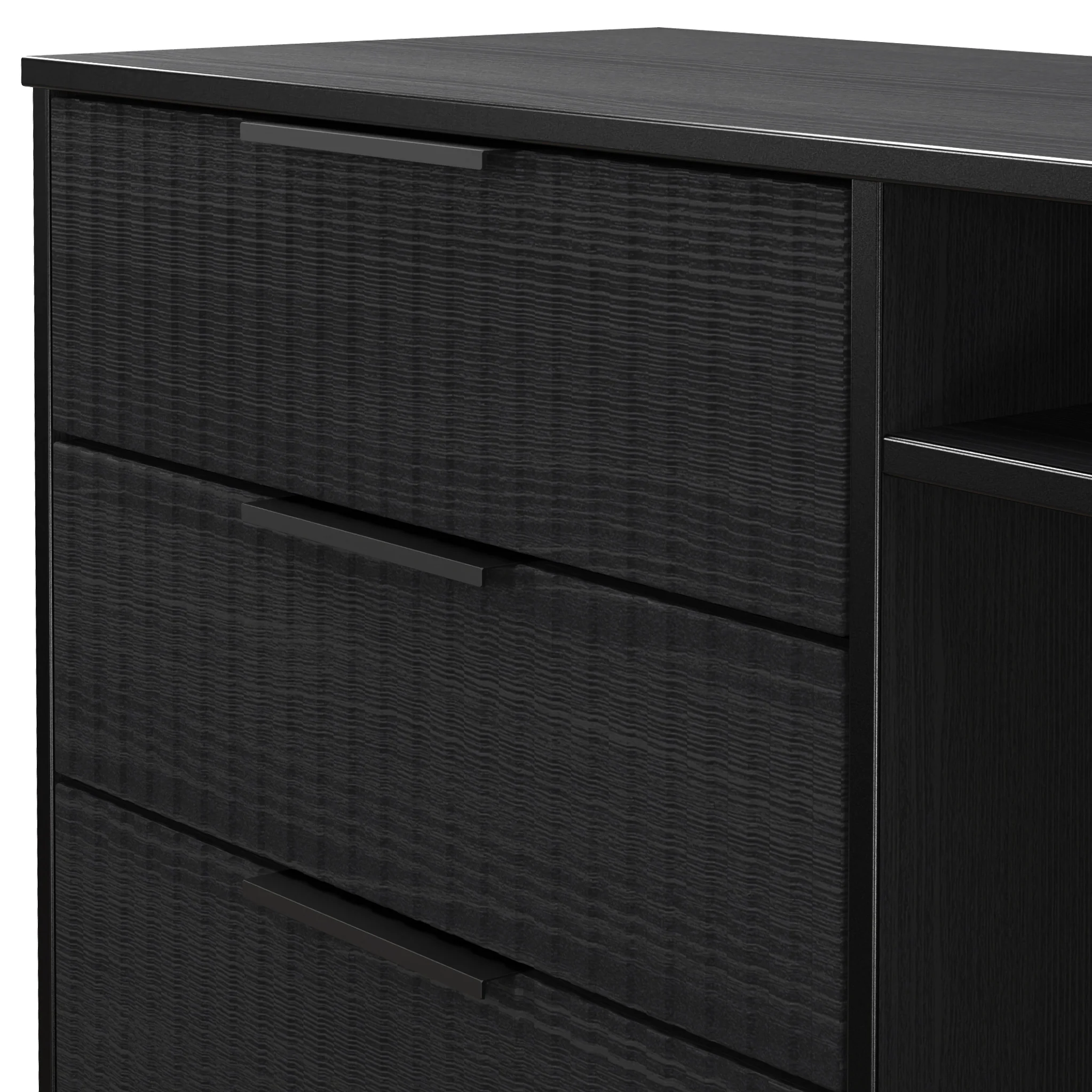 Callo Fluted 3 Drawer TV Unit - Image 12