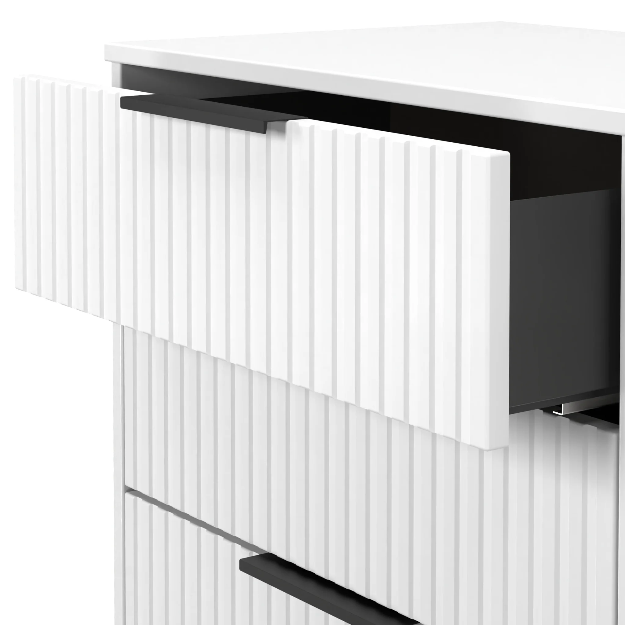 Callo Fluted 3 Drawer TV Unit - Image 4