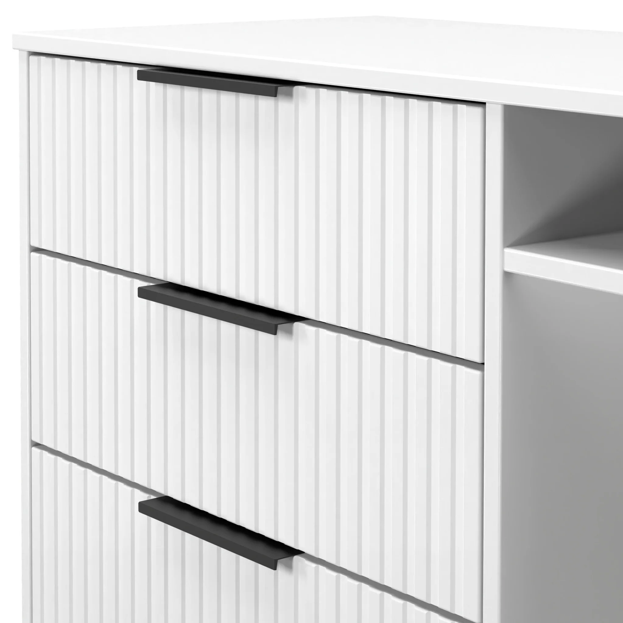 Callo Fluted 3 Drawer TV Unit - Image 5