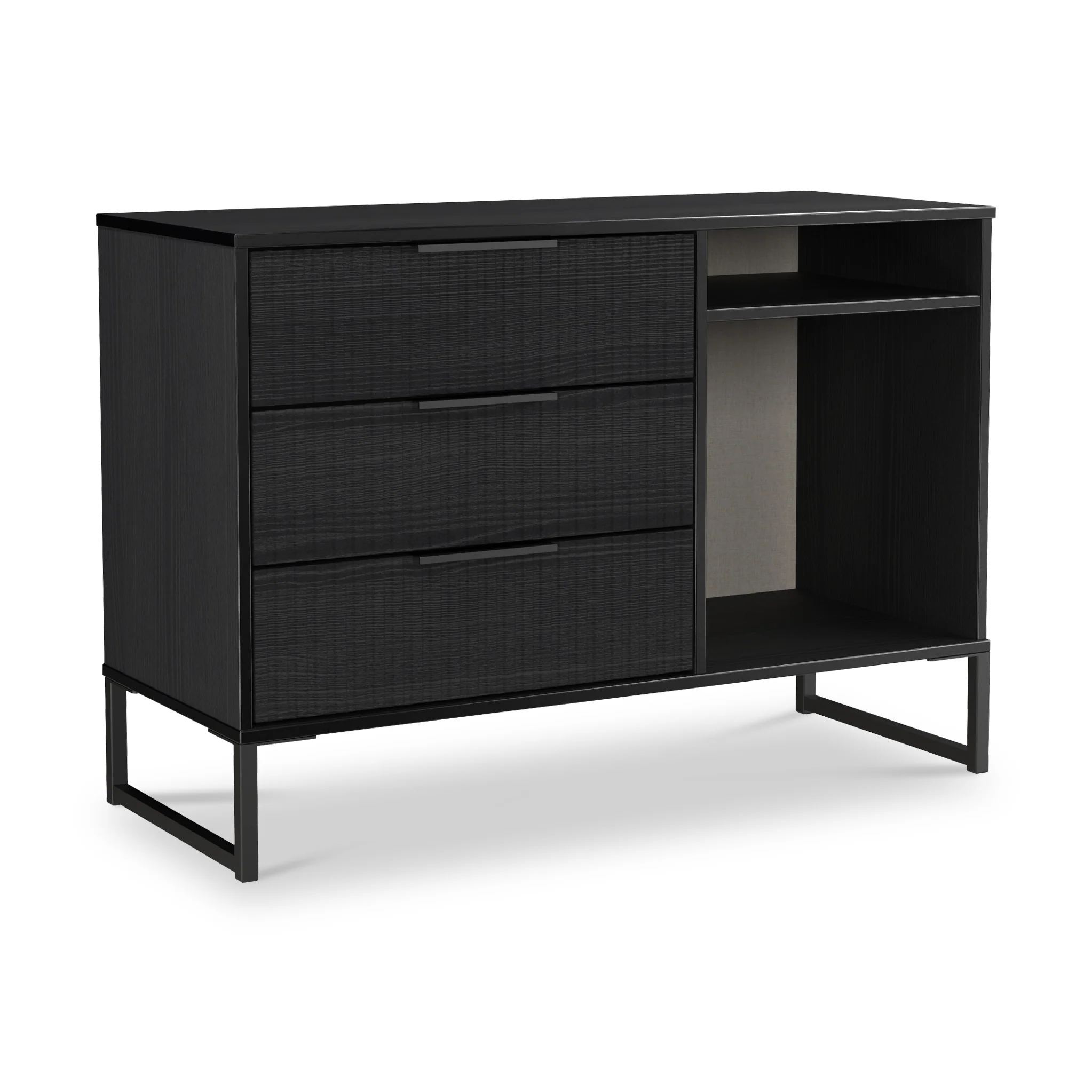 Callo Fluted 3 Drawer TV Unit - Image 8