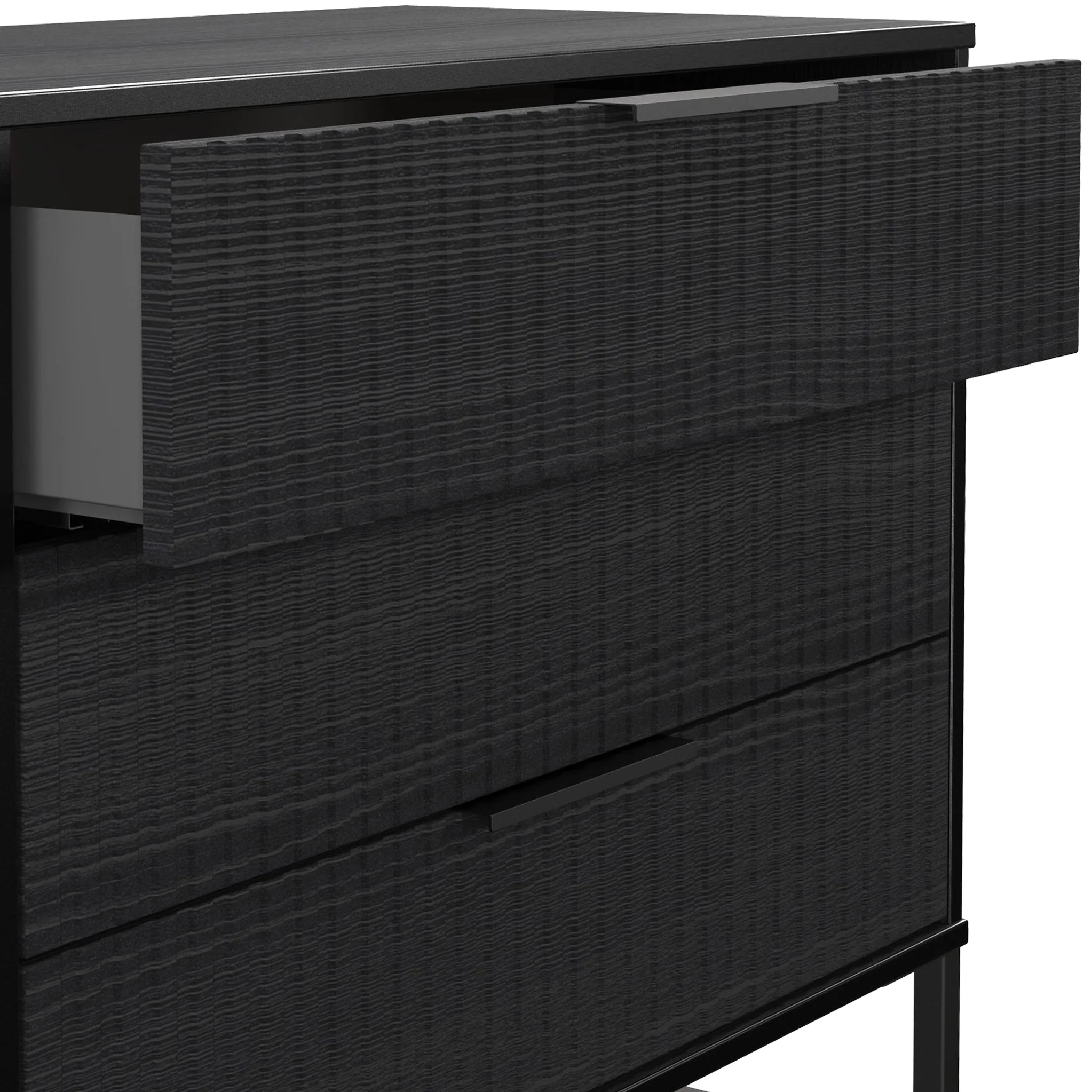 Callo Fluted 3 Drawer Wide Chest - Image 10