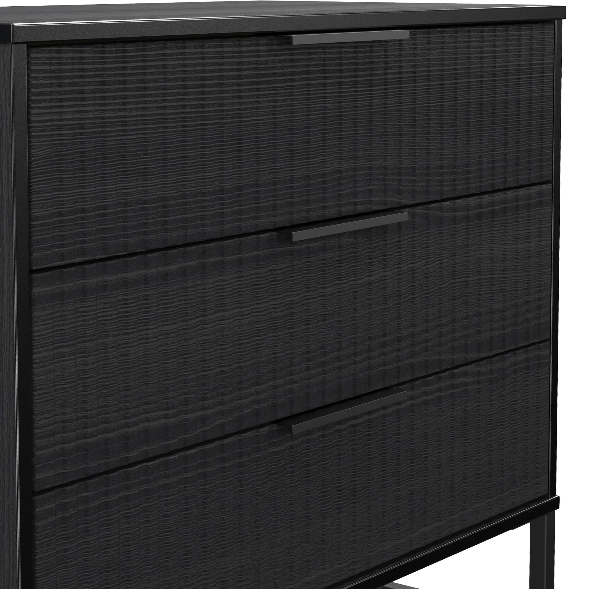 Callo Fluted 3 Drawer Wide Chest - Image 11