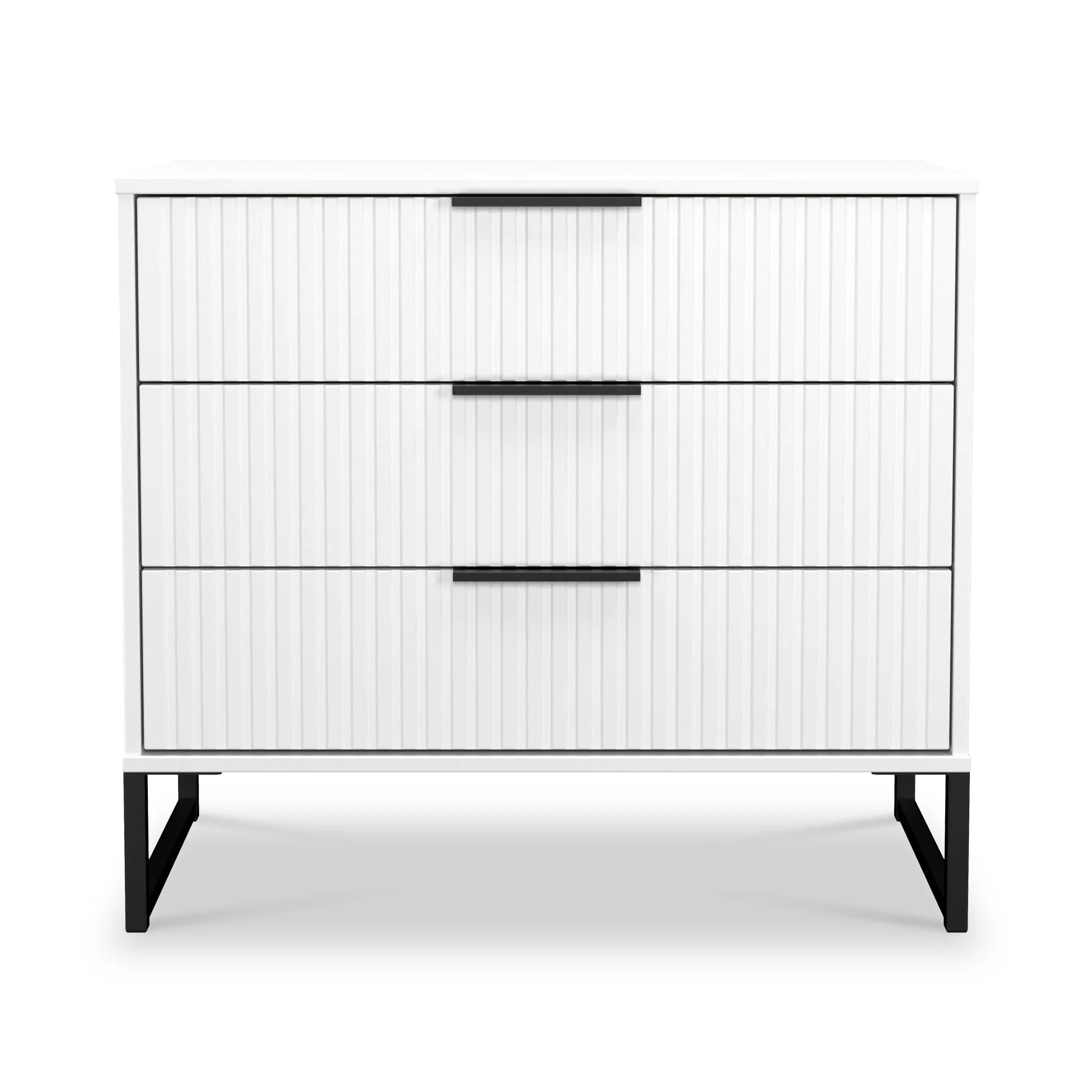 Callo Fluted 3 Drawer Wide Chest - Image 3