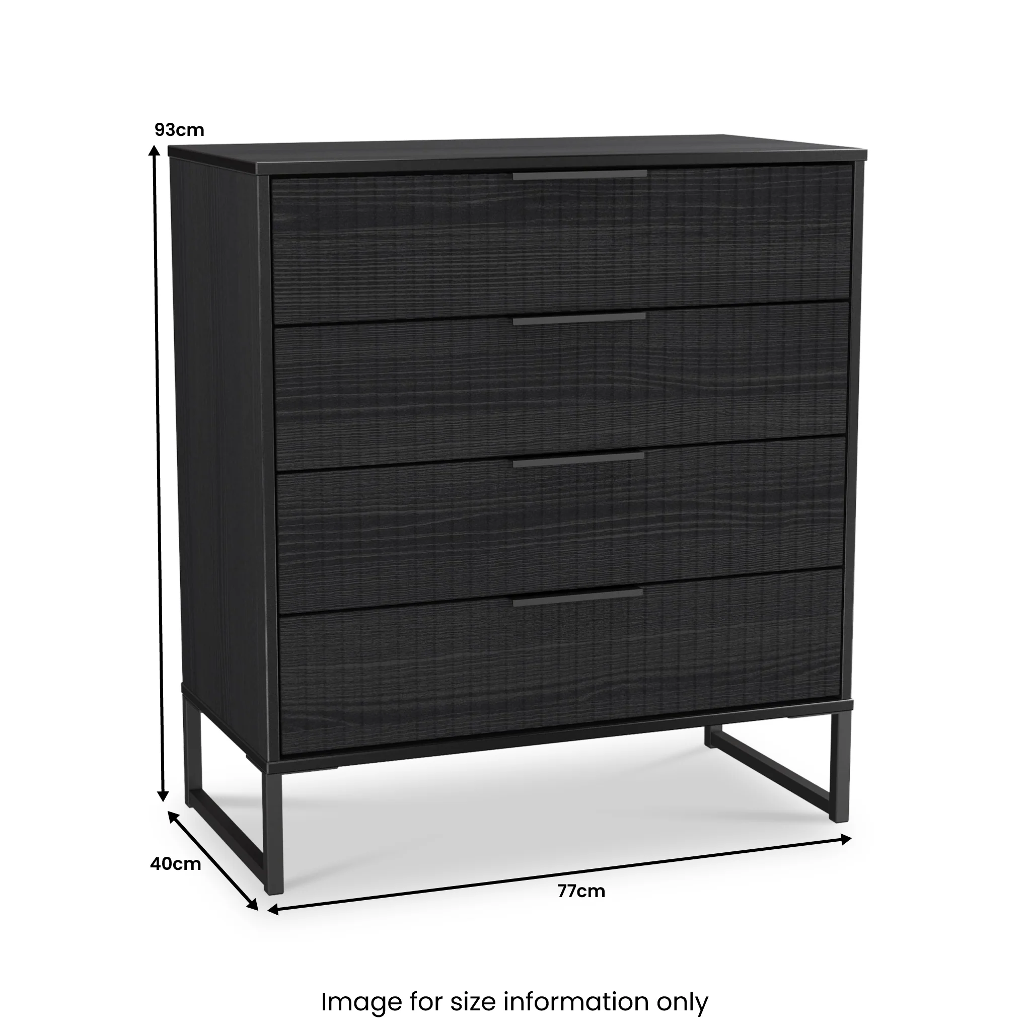 Callo Fluted 4 Drawer Chest - Image 13