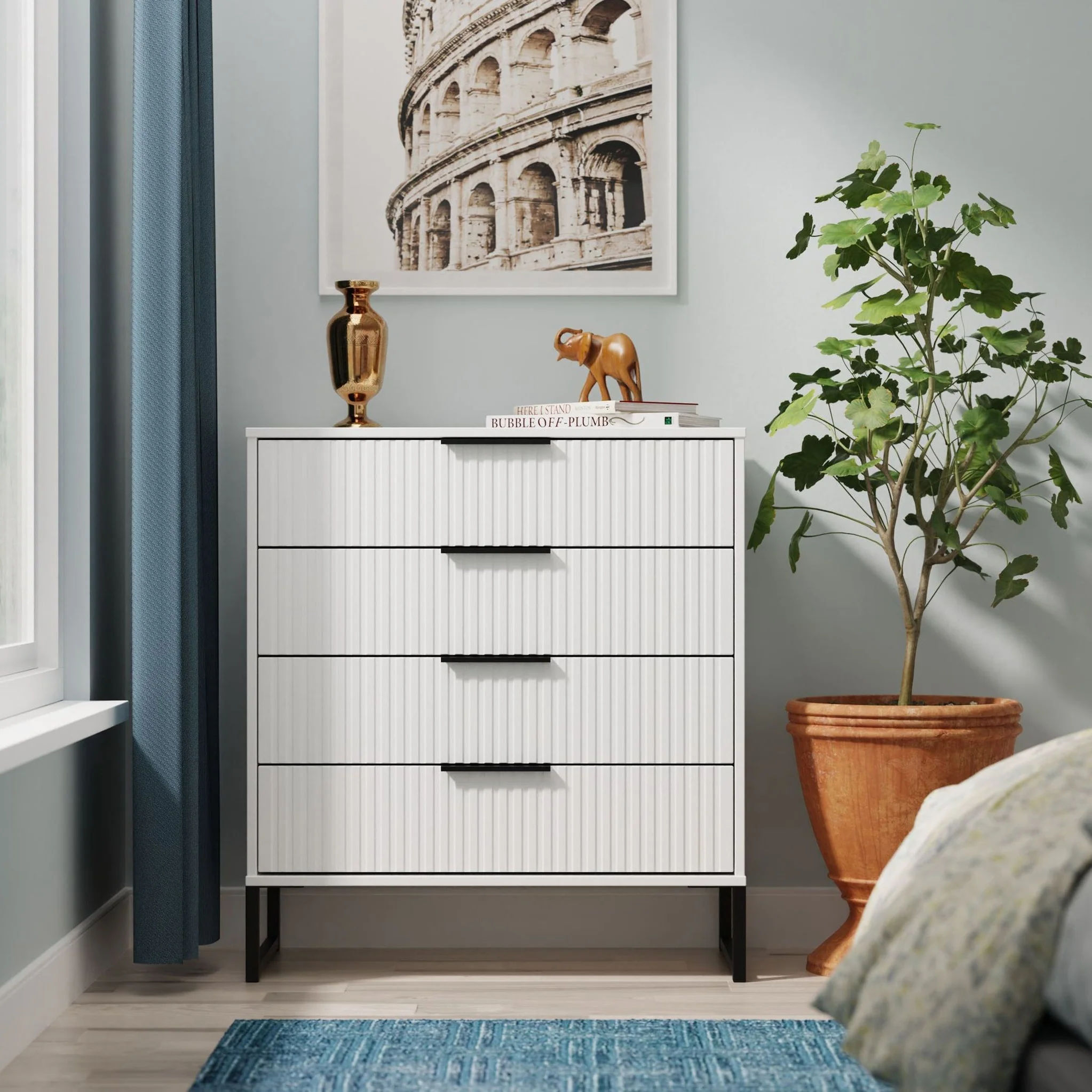 Callo Fluted 4 Drawer Chest - Image 2