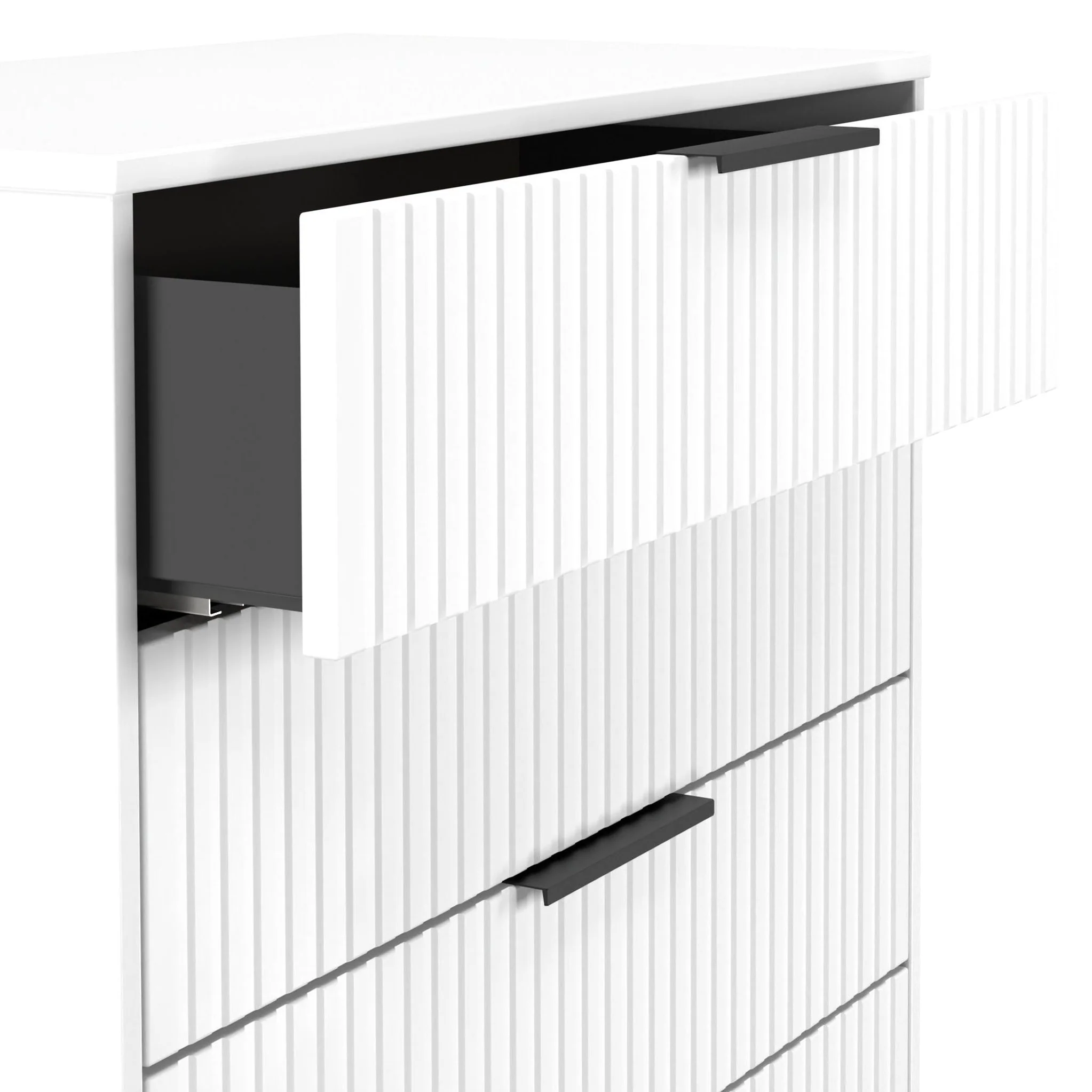 Callo Fluted 4 Drawer Chest - Image 4