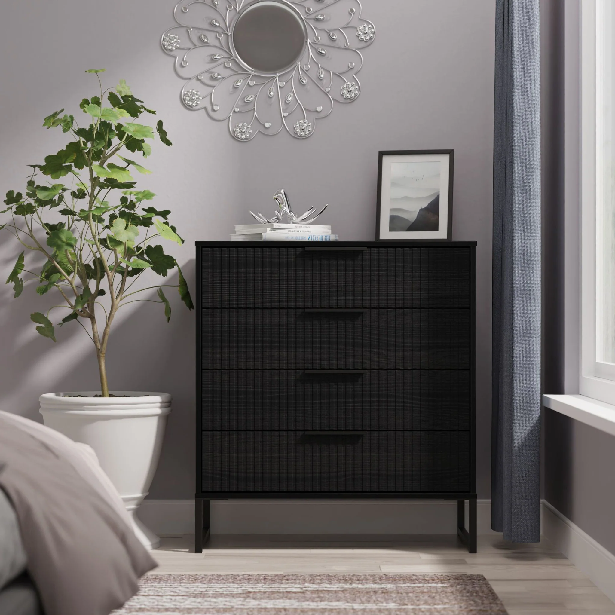 Callo Fluted 4 Drawer Chest - Image 8