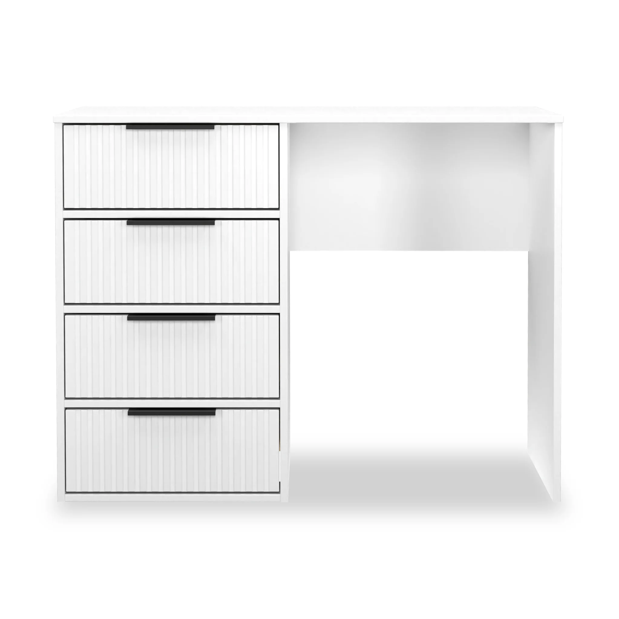 Callo Fluted 4 Drawer Dressing Table - Image 3