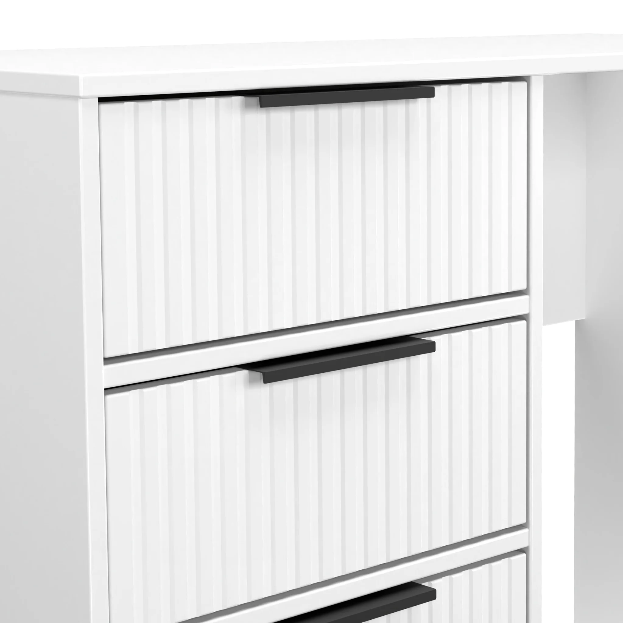 Callo Fluted 4 Drawer Dressing Table - Image 5
