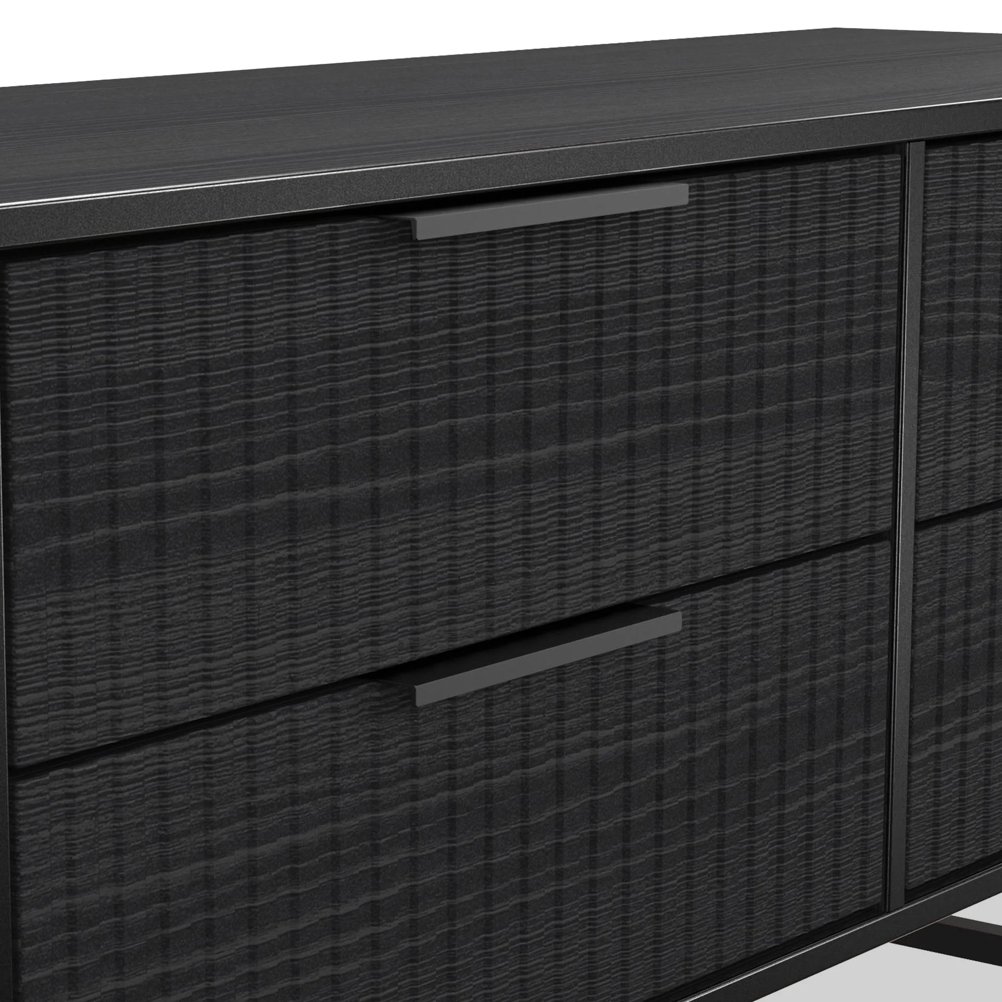 Callo Fluted 4 Drawer Low Storage Unit - Image 10