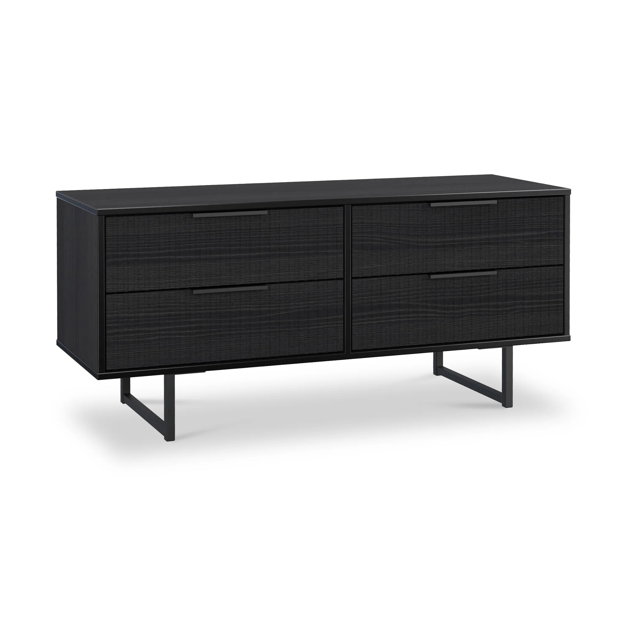 Callo Fluted 4 Drawer Low Storage Unit - Image 7