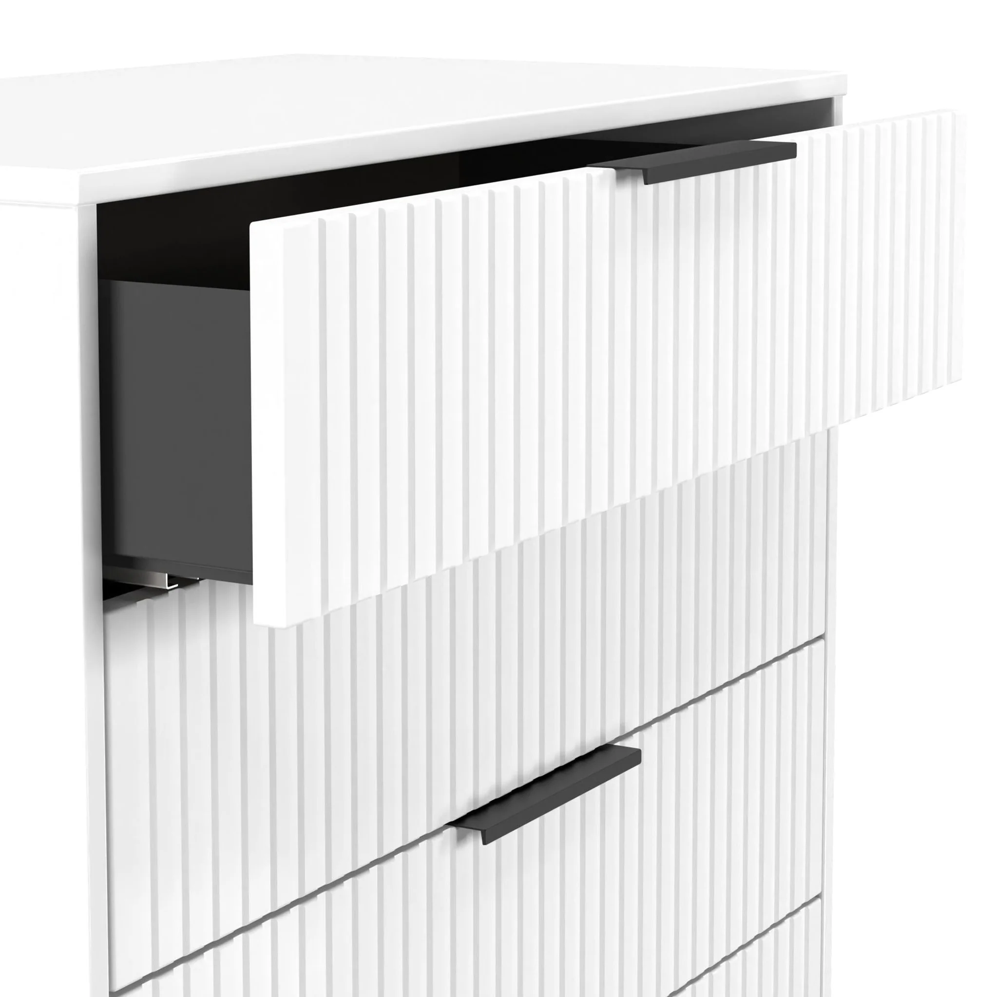 Callo Fluted 5 Drawer Chest - Image 4