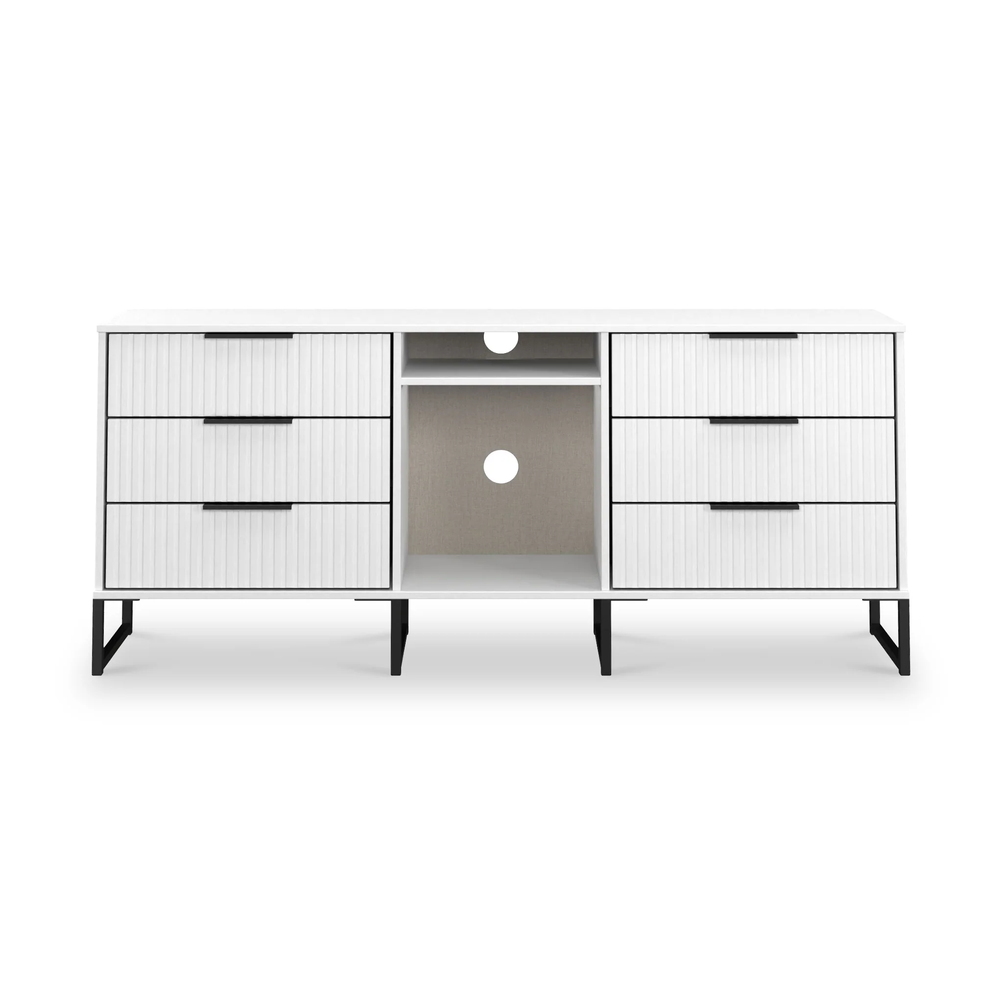 Callo Fluted 6 Drawer Sideboard - Image 3