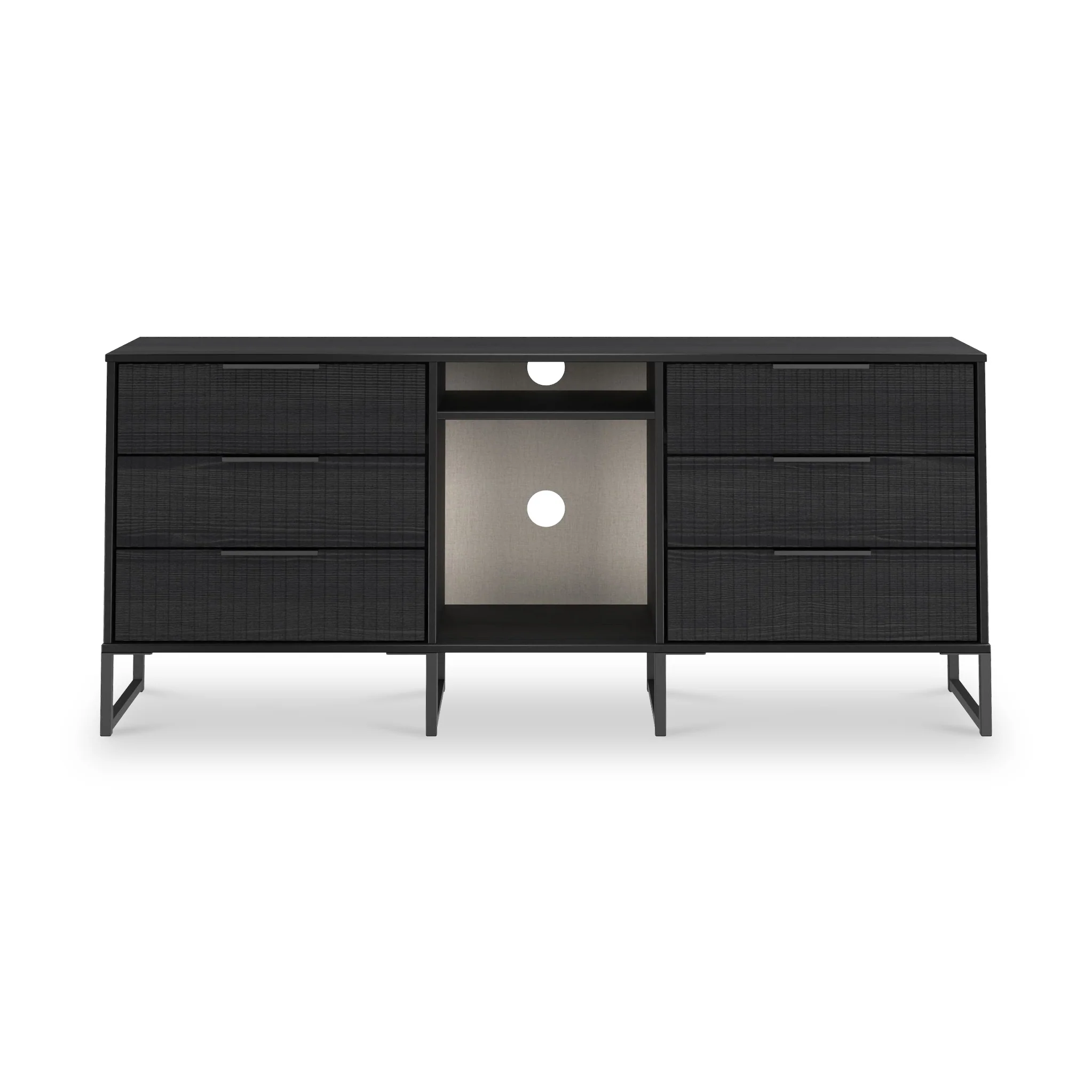 Callo Fluted 6 Drawer Sideboard - Image 9