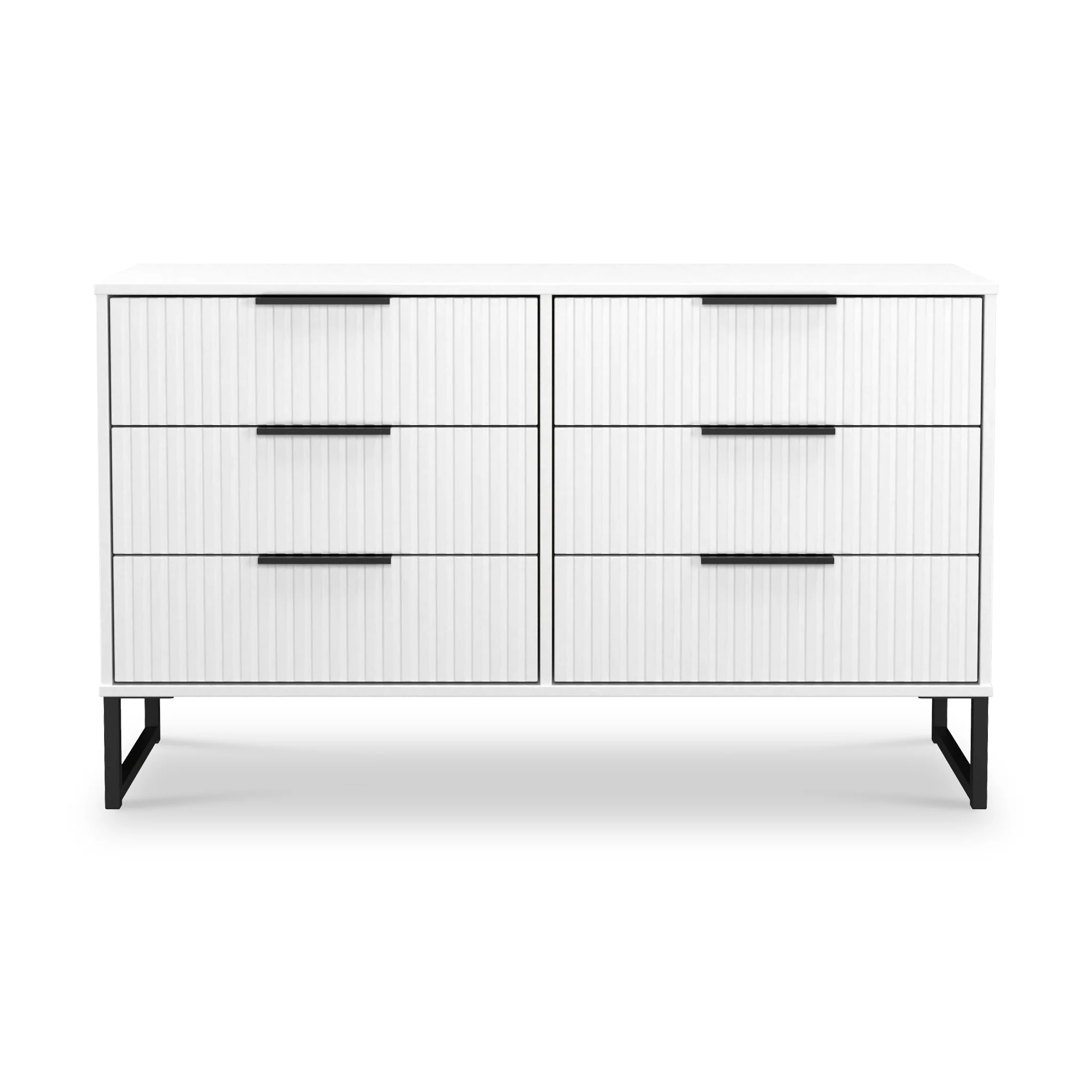 Callo Fluted 6 Drawer Wide Chest - Image 3